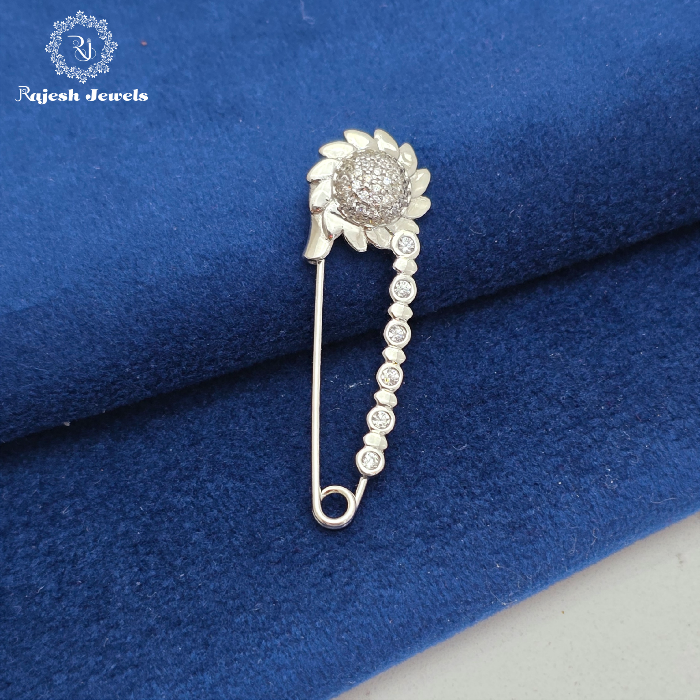 Glorious Cz Saree Pin