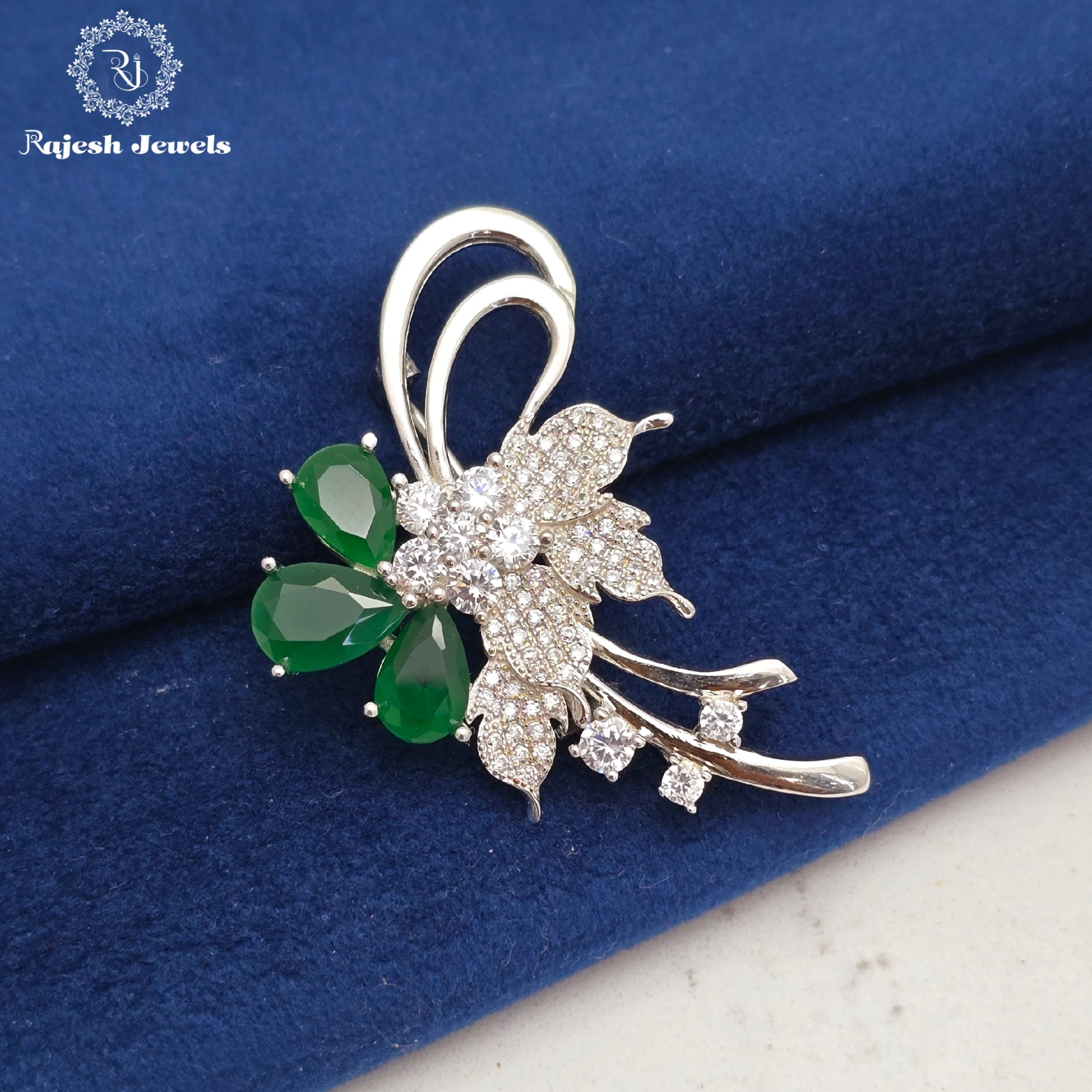 Fabulous Cz Brooch Cum Pendant