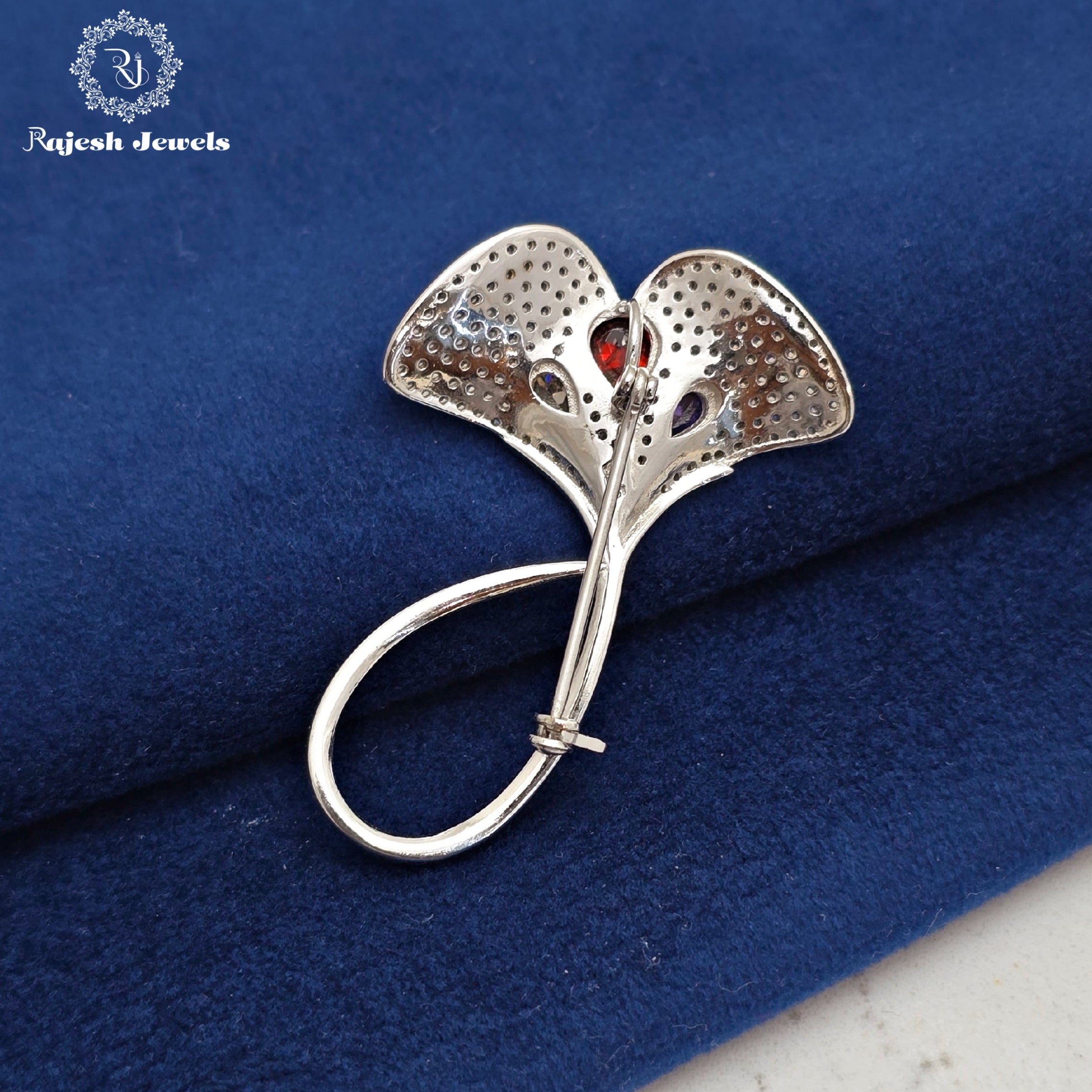 Tulip Cz Brooch Cum Pendant