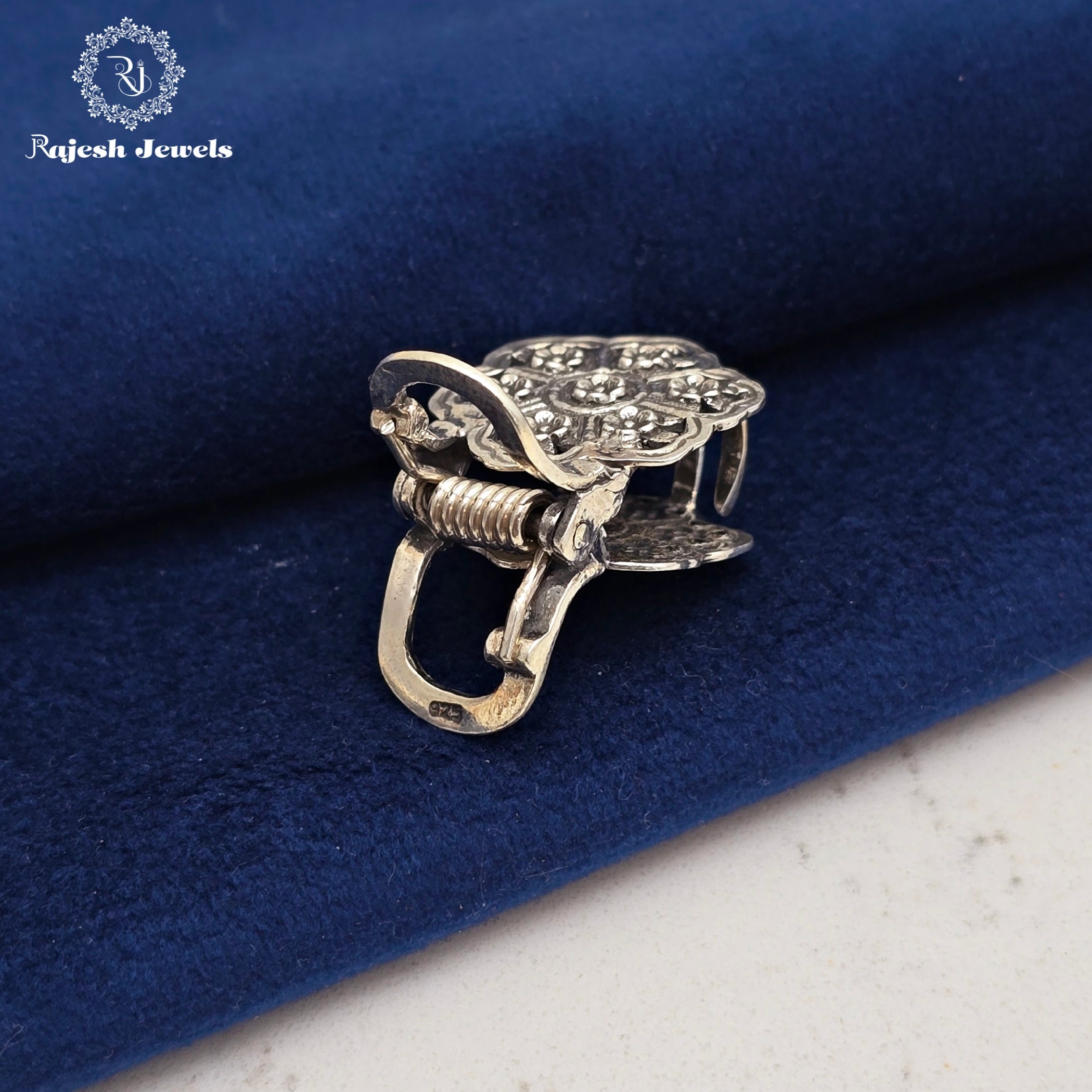 Floral Oxidised Clutcher