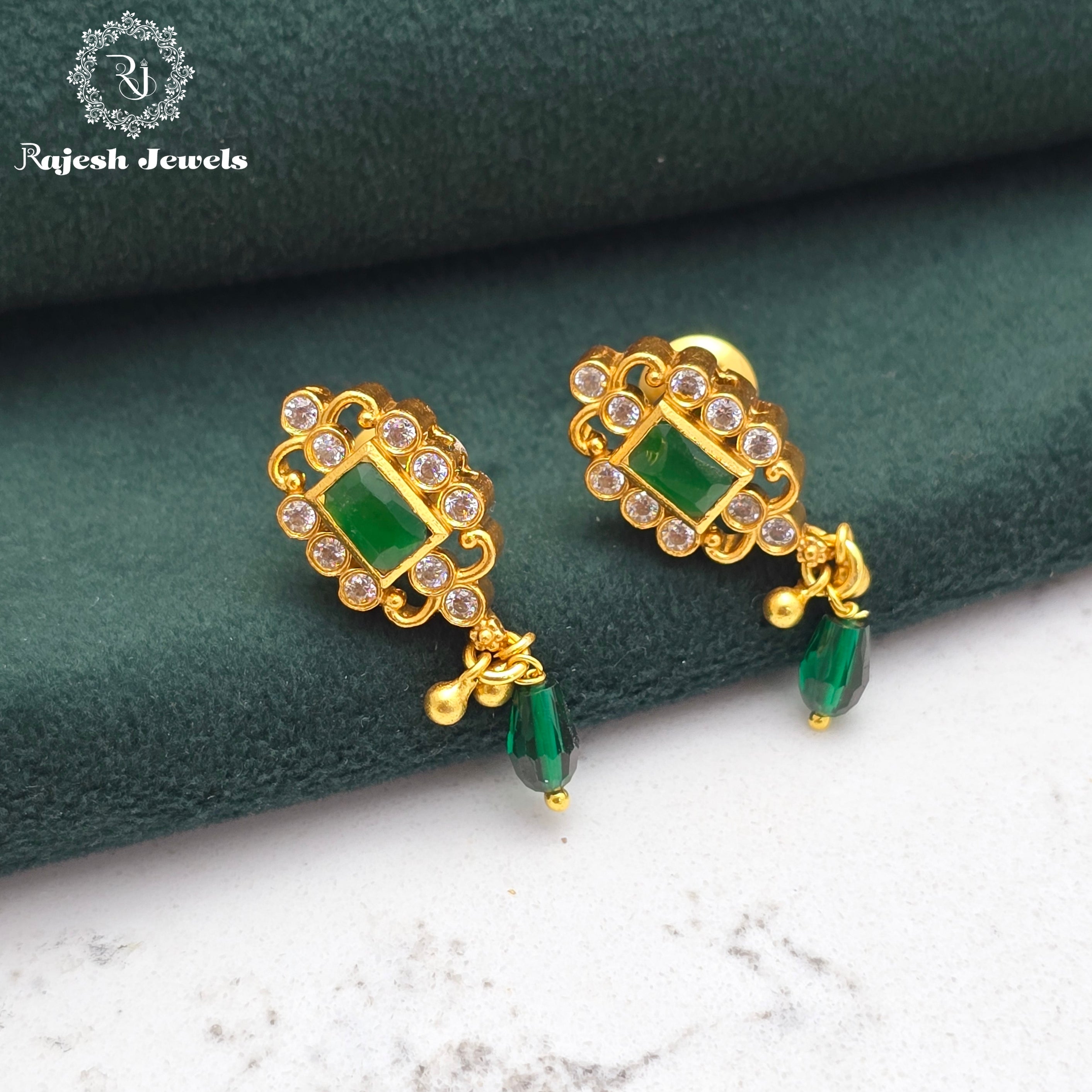 Electrifying Green Drop Earrings