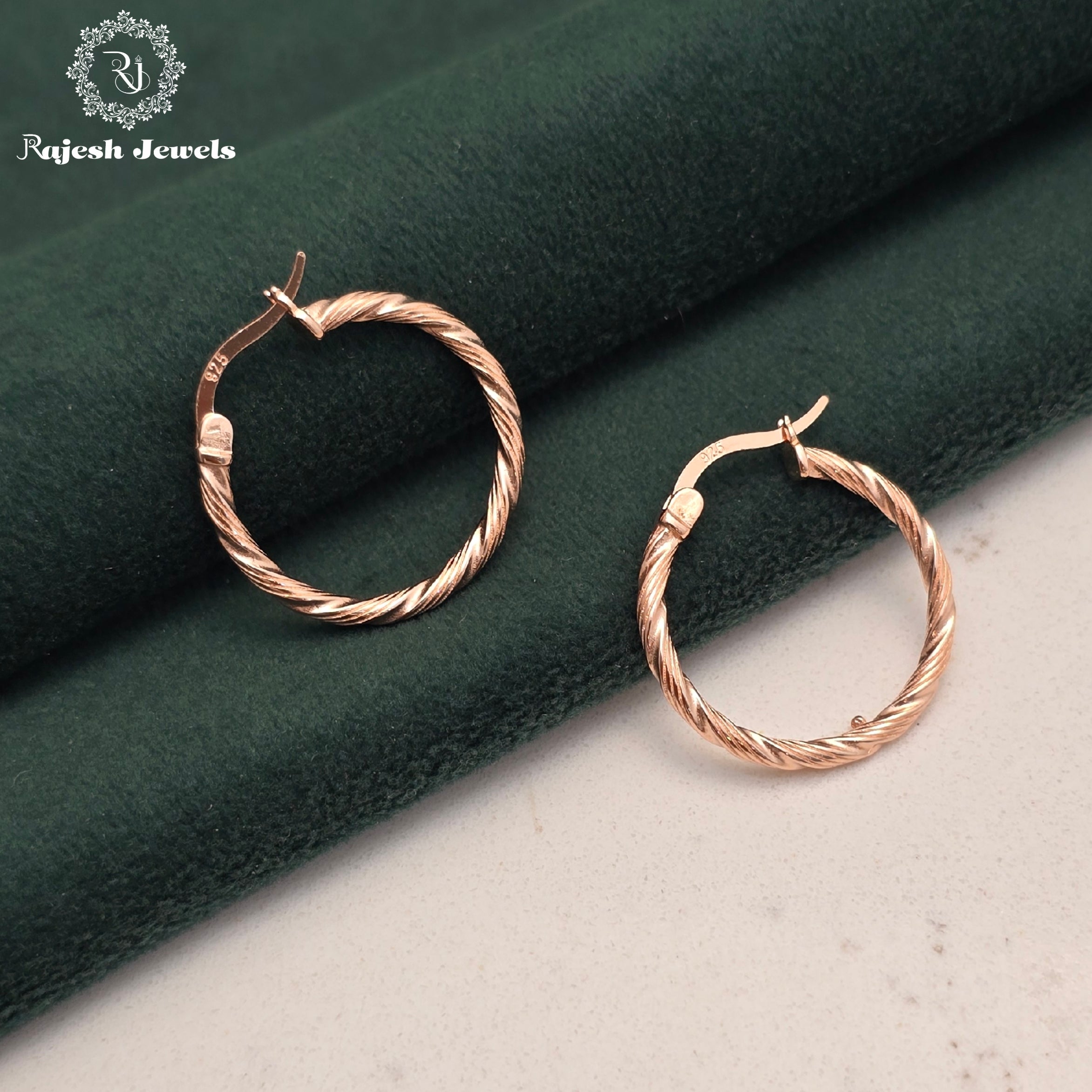Wonderful Rosegold Hoop Earrings