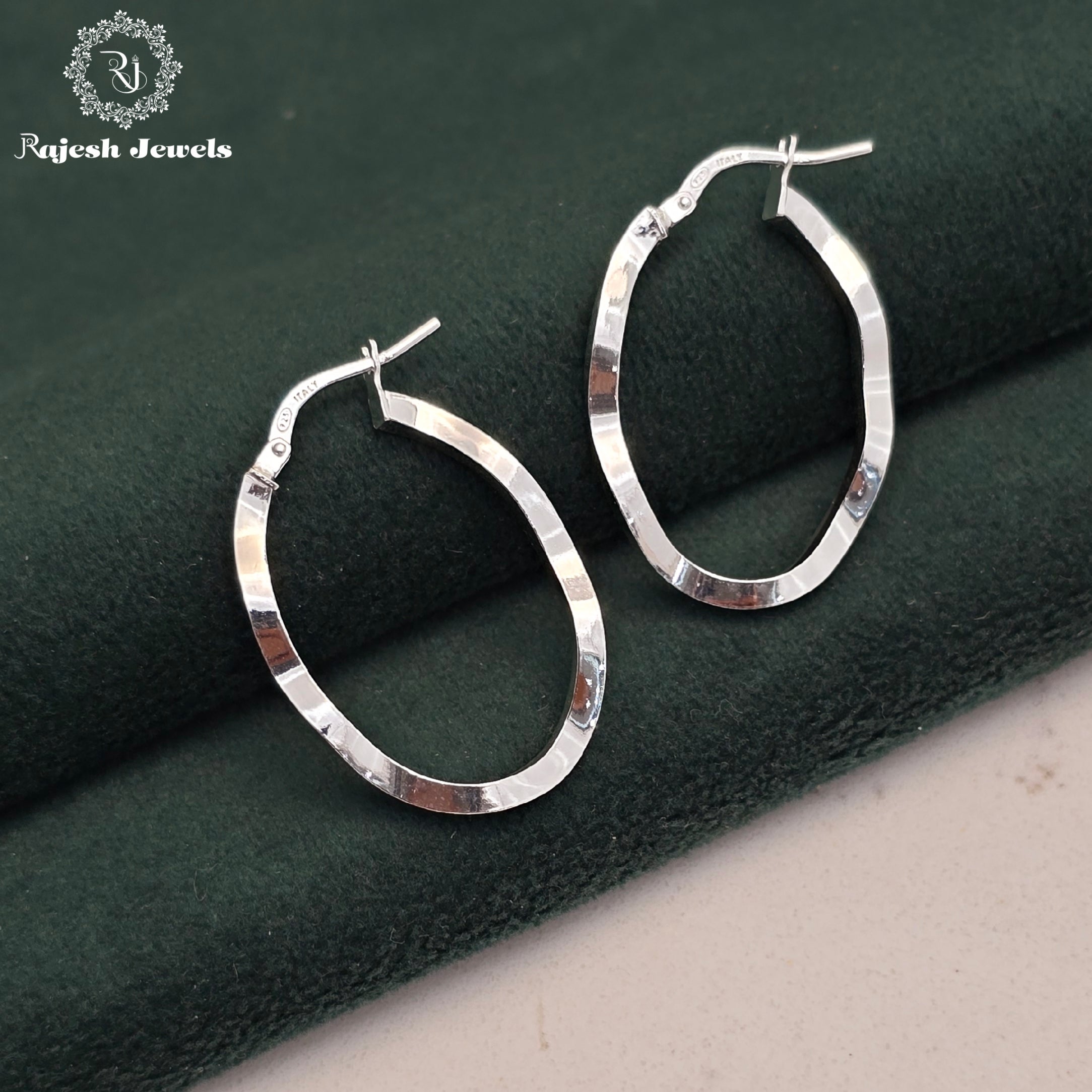 Zig Zag Hoop Earrings