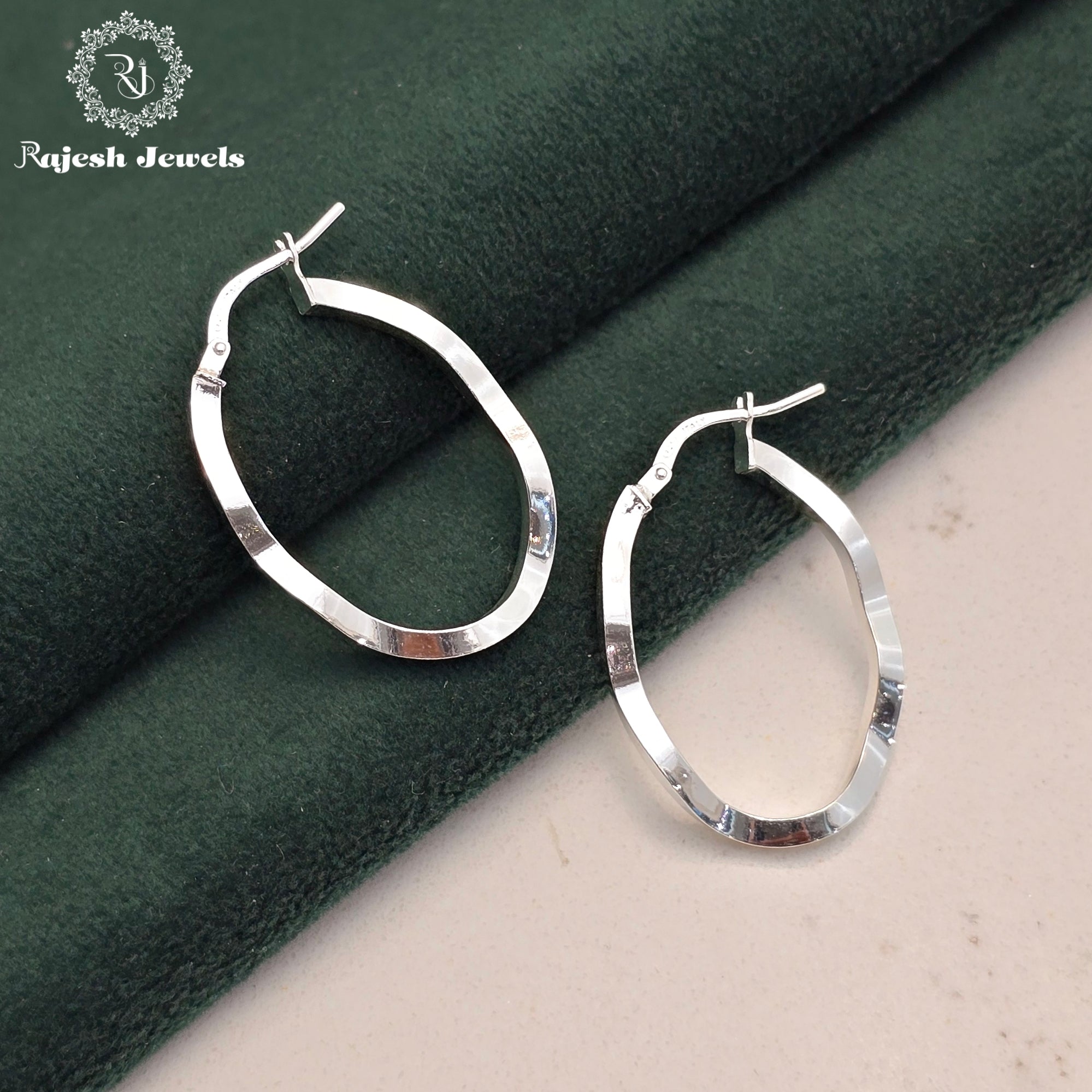 Zig Zag Hoop Earrings