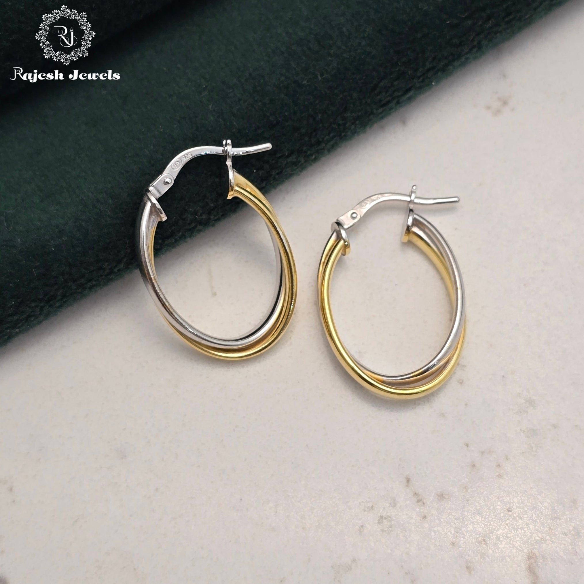 Multi Layered Dual Tone Bali Earring