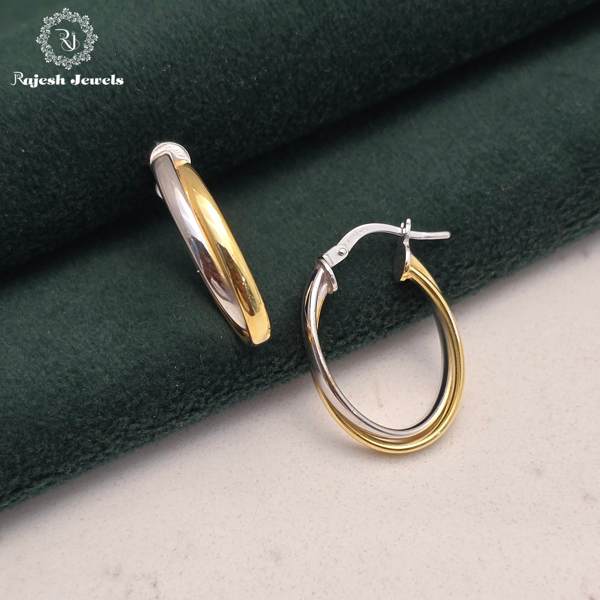 Multi Layered Dual Tone Bali Earring