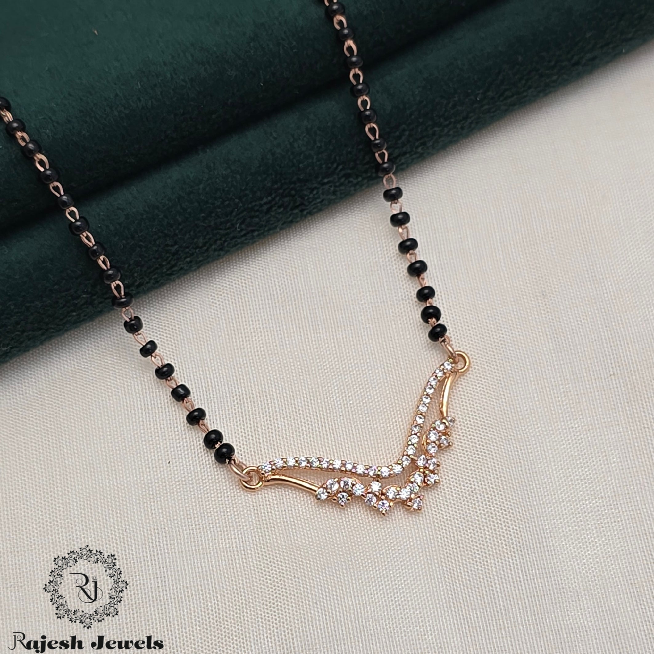 Mesmerizing Rosegold Mangalsutra