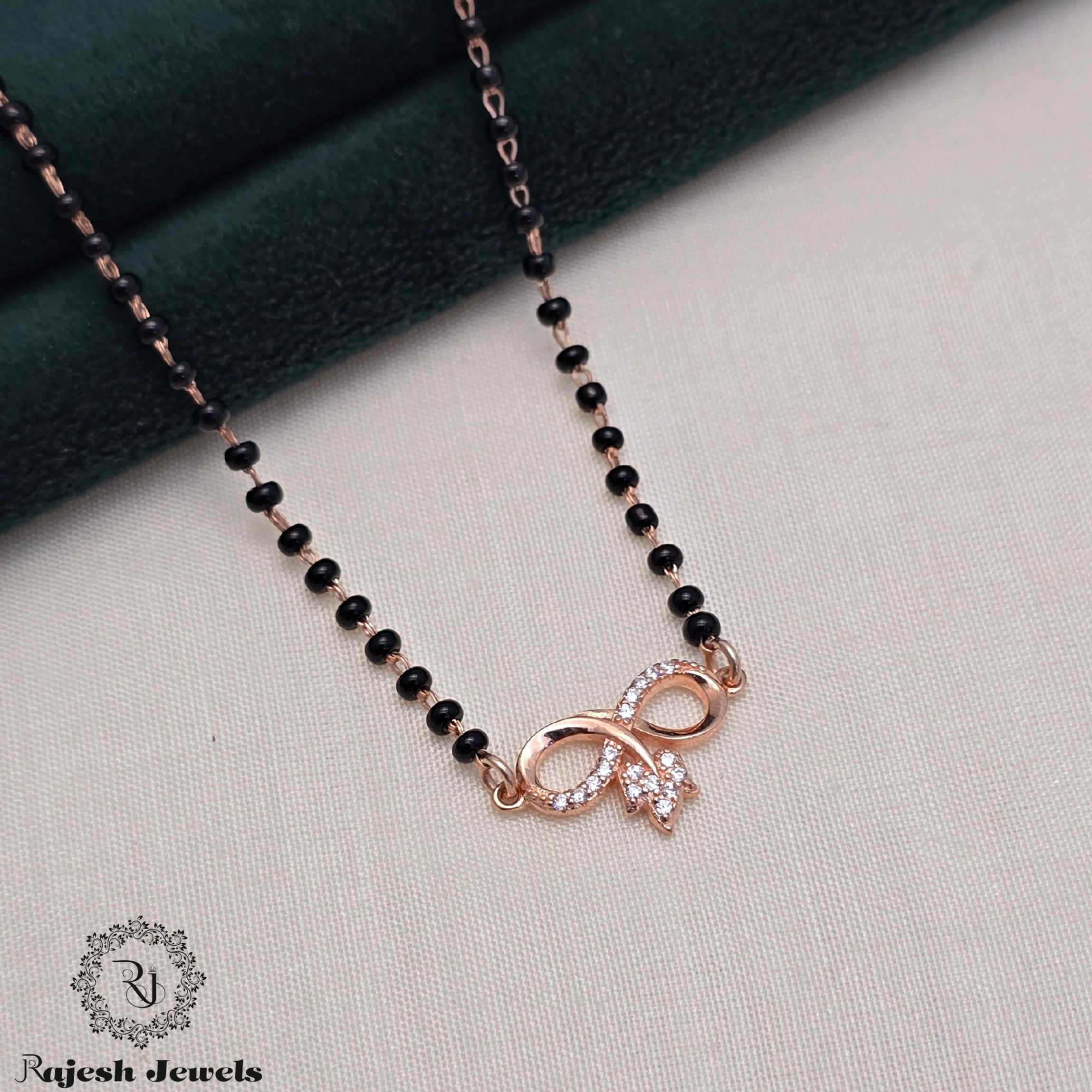 Sleek Infinity Rosegold Mangalsutra