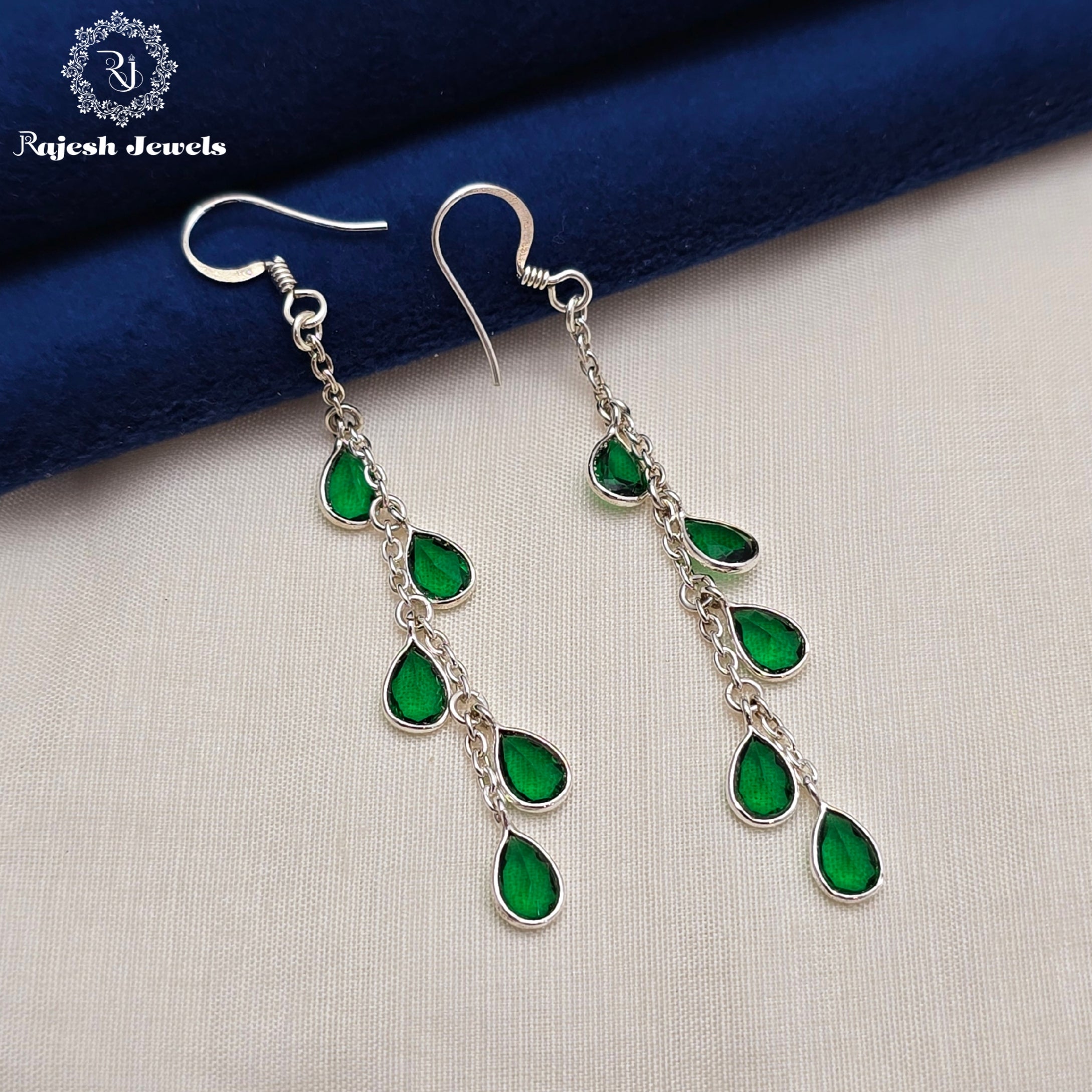 Wonderful Green Hanging Earrings