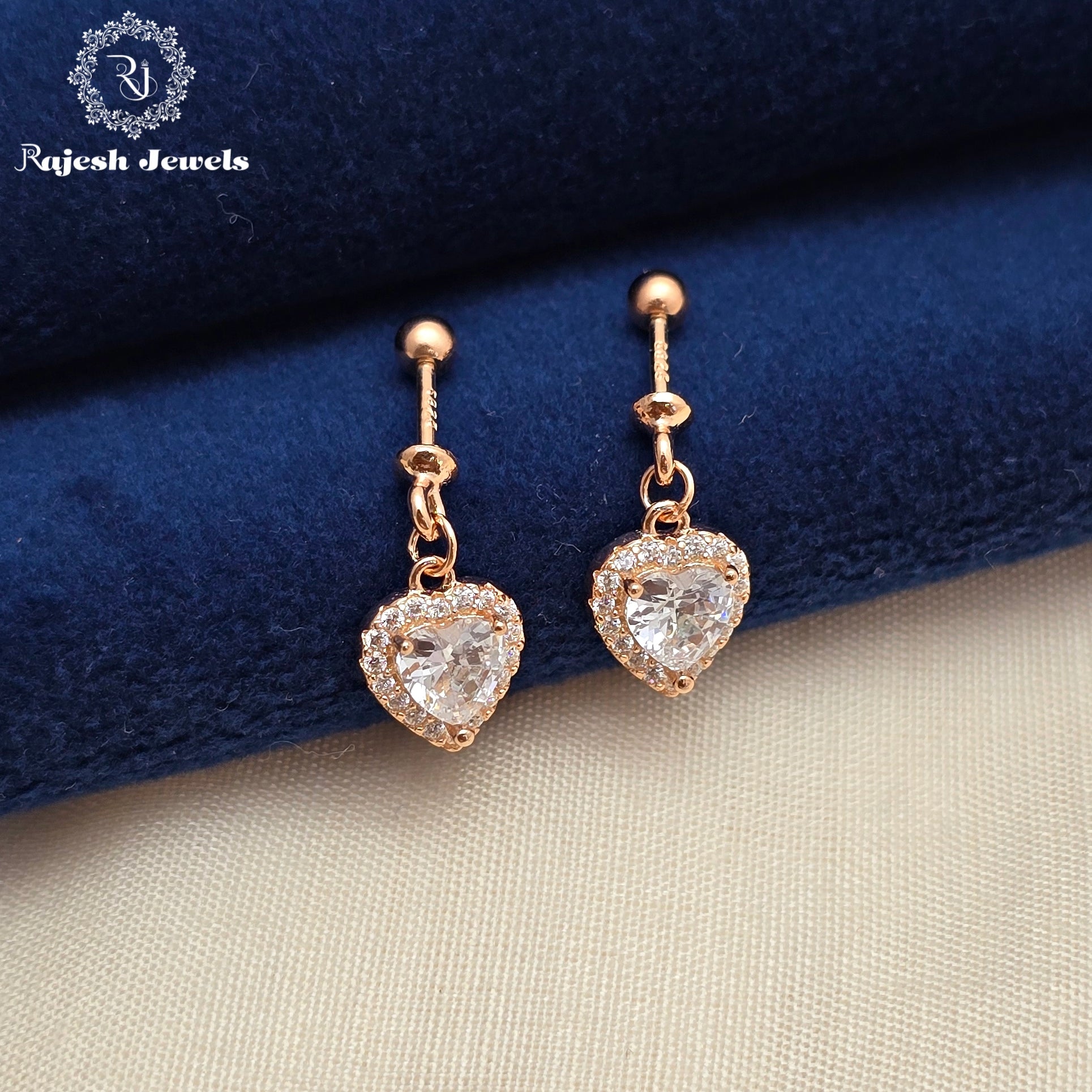 Classy Heart Helix Earrings