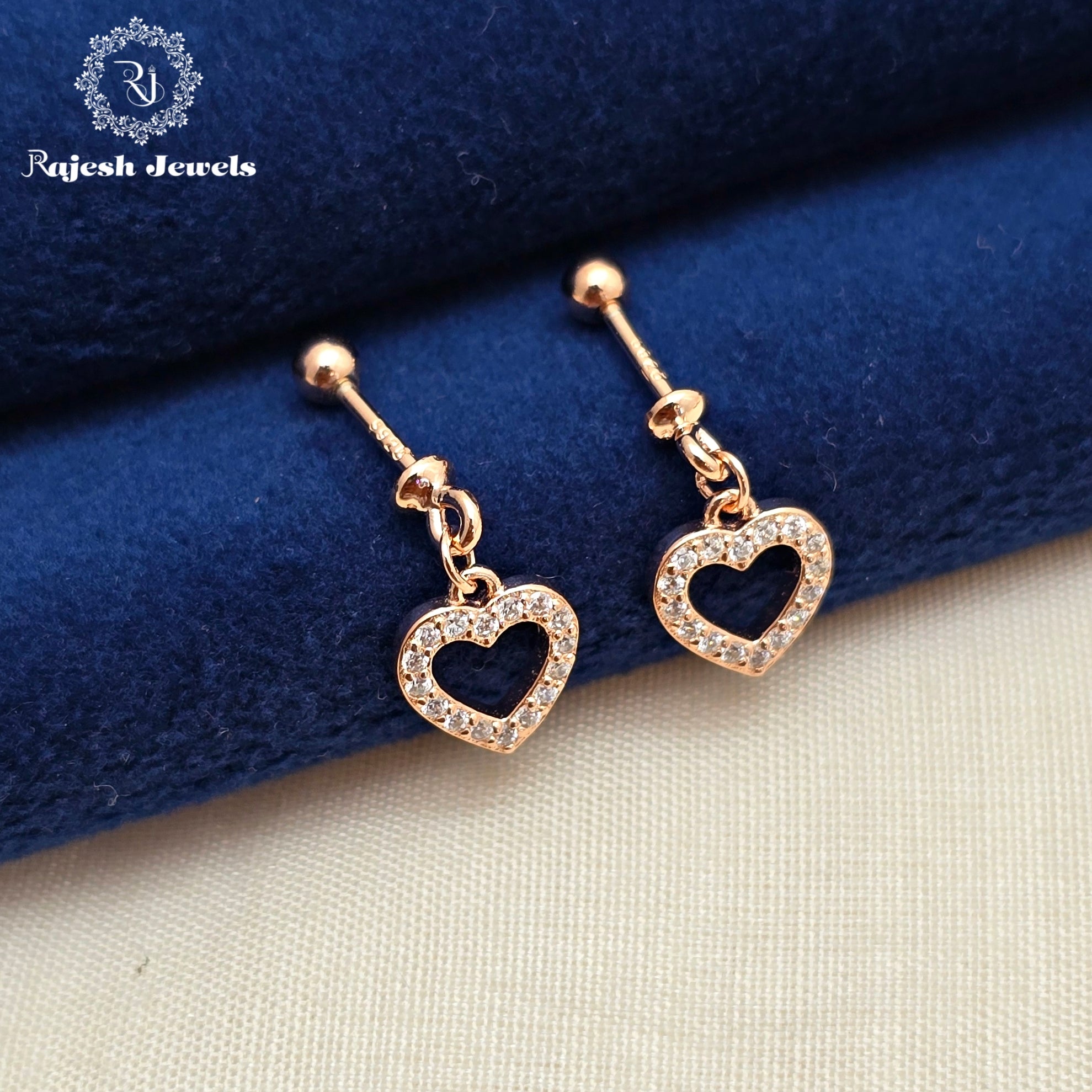 Simple Rosegold Helix Earrings