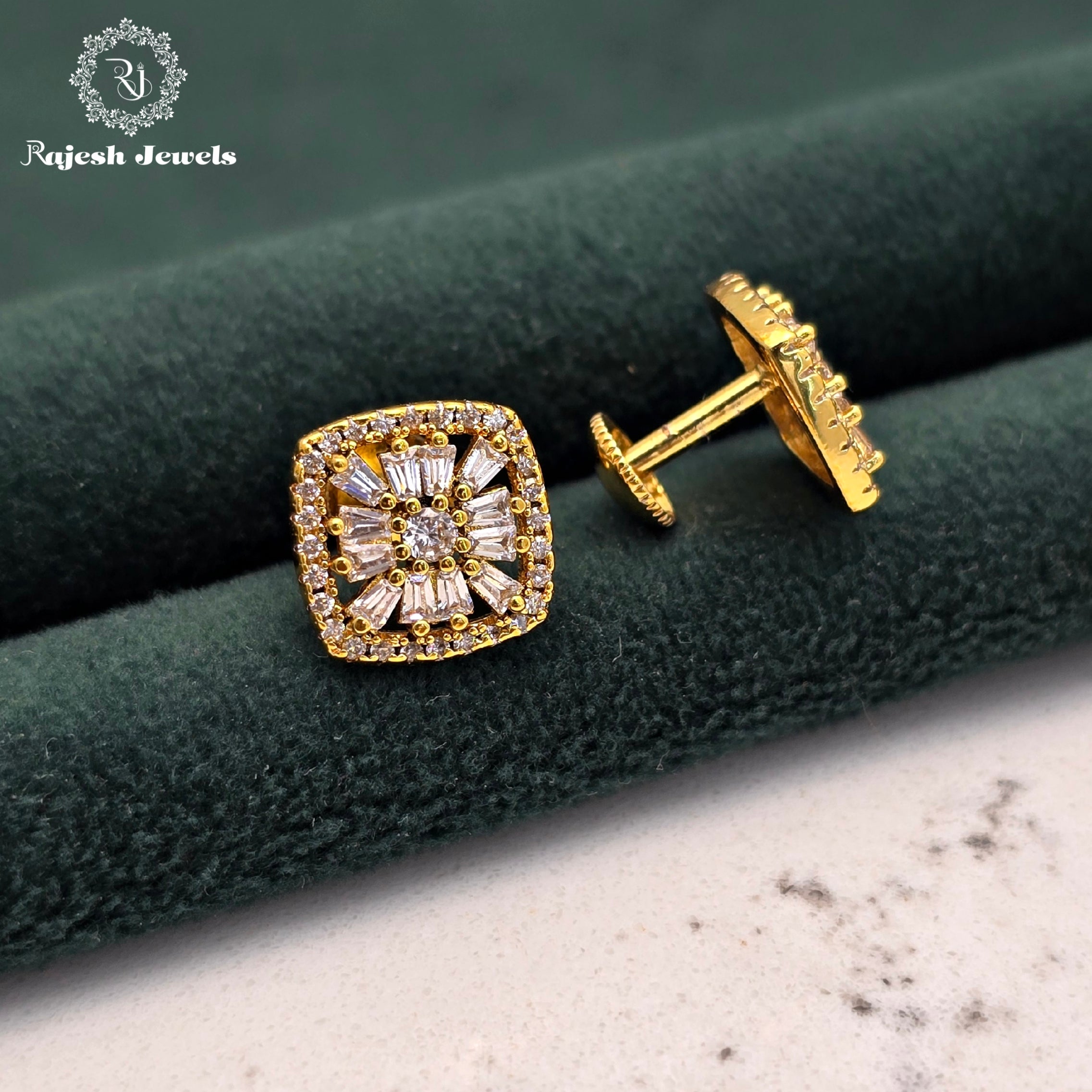 Sparkling Cz South Screw Studs