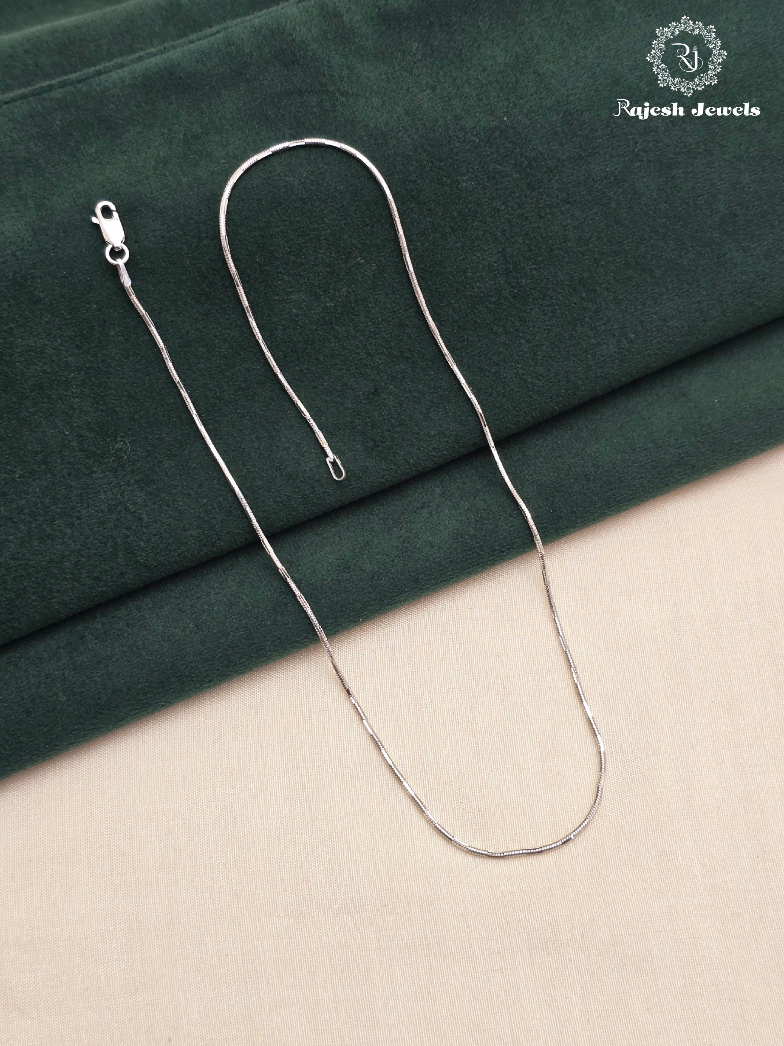 Lazer Cut Sleek Silver Neckchain