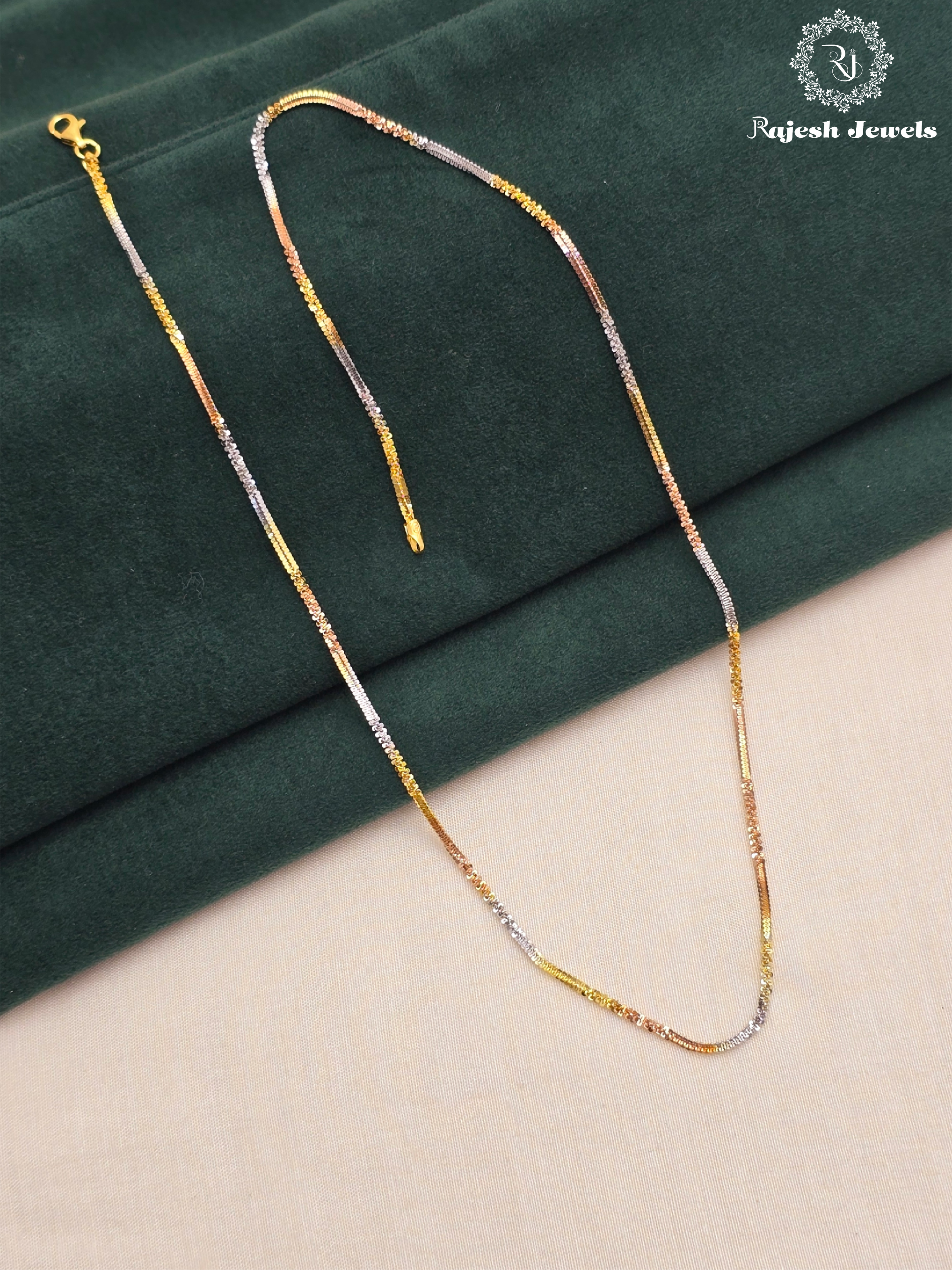 Appealing Tricolour Silver Neckchain