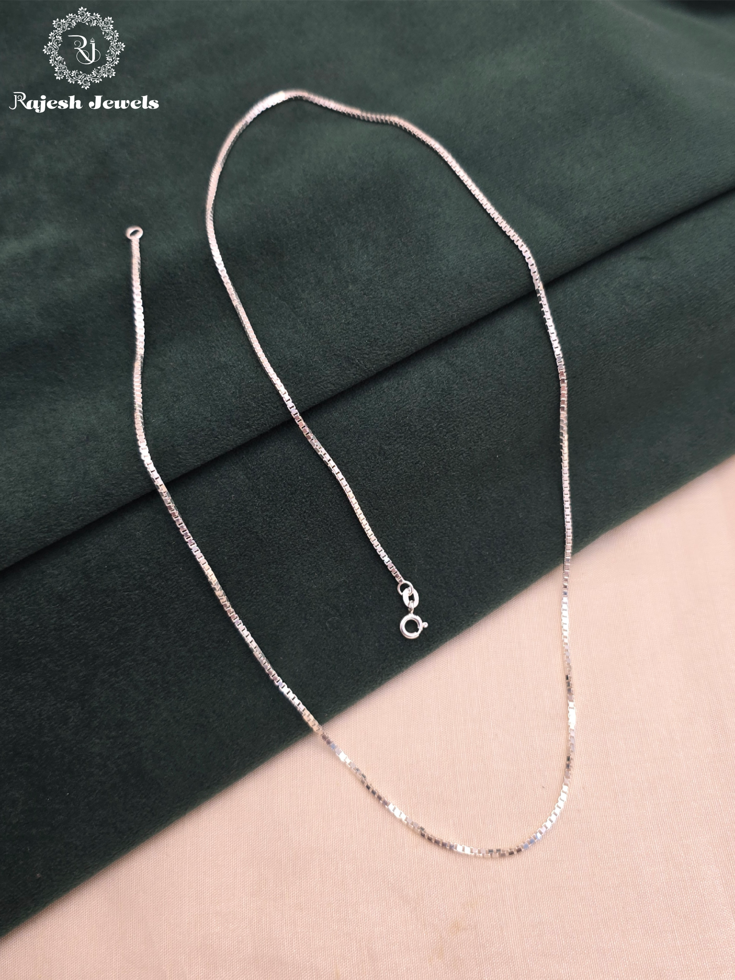 Minimalistic Box Cut Sterling Silver Neckchain
