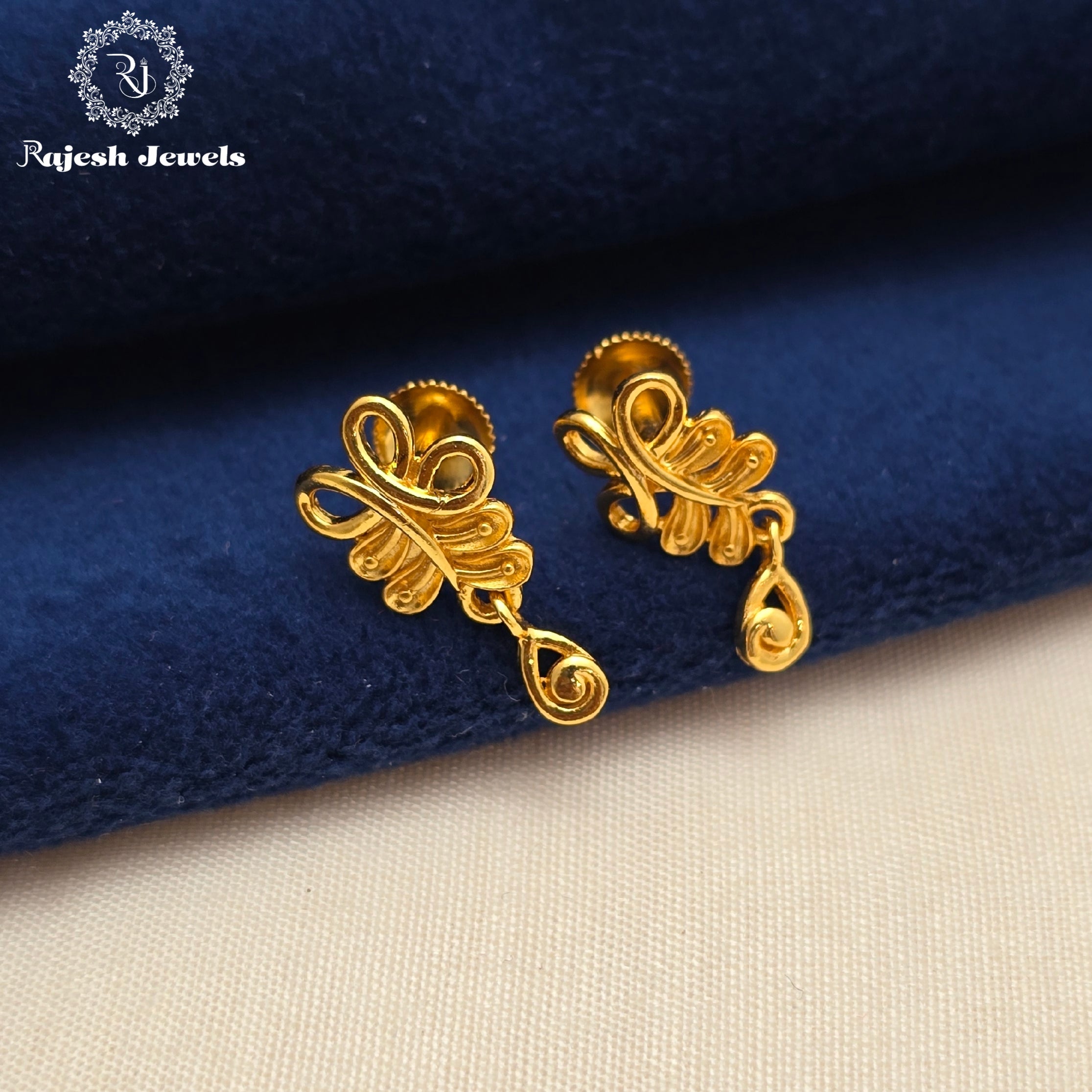 Intricate Gold Plated Earrings