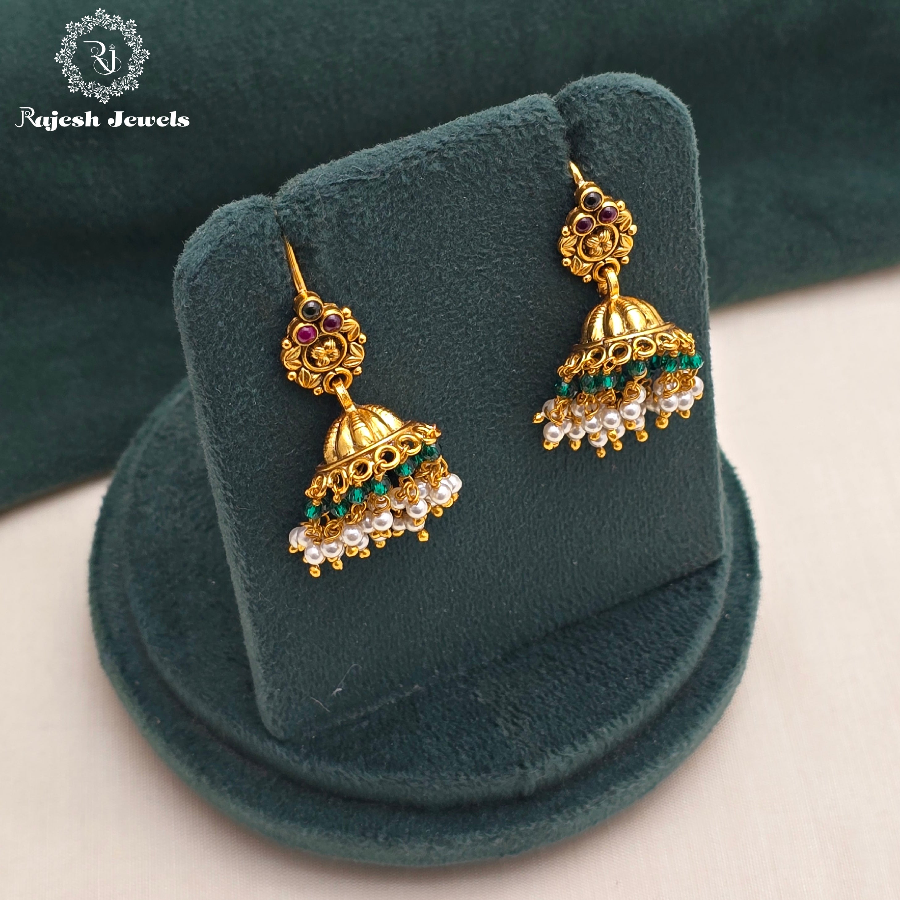 Authentic Hanging Silver Gold Plated Jumka