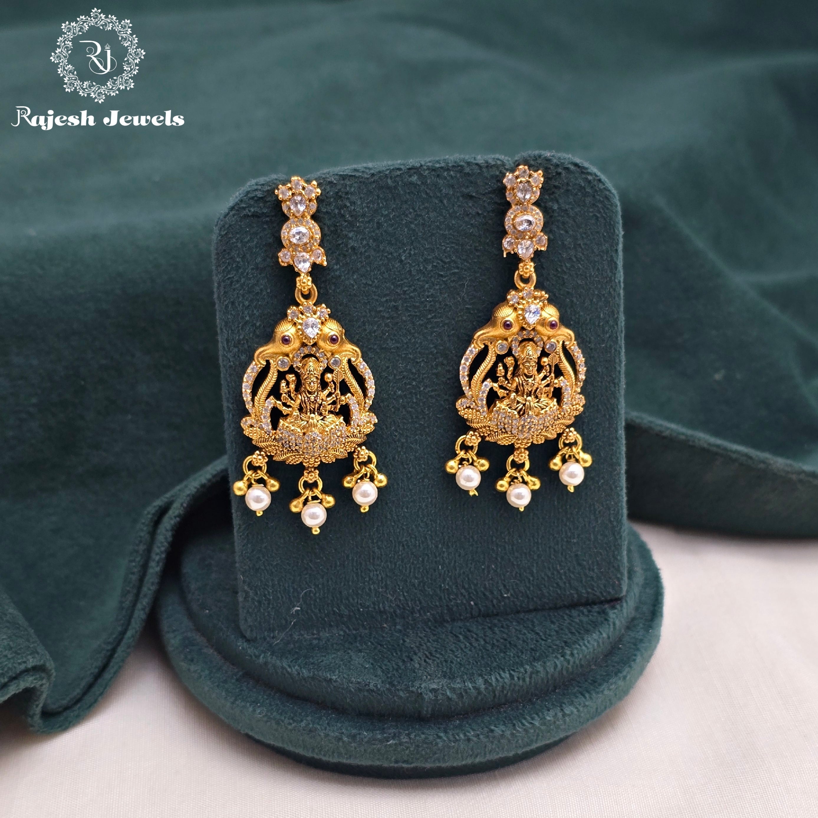 Exquisite Lakshmi Chandbali Earrings