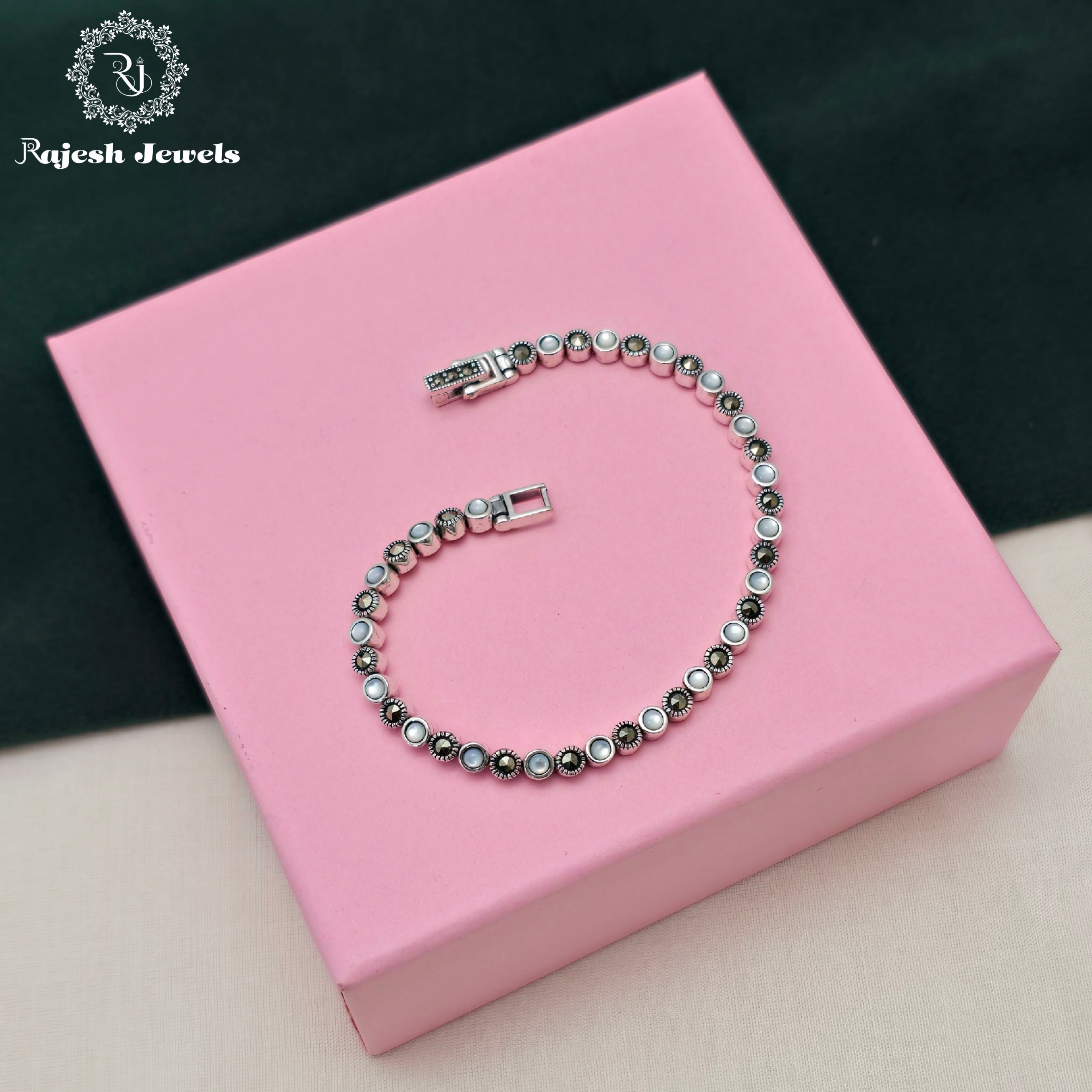 Amazing Moon & Marcasite Fusion Bracelet