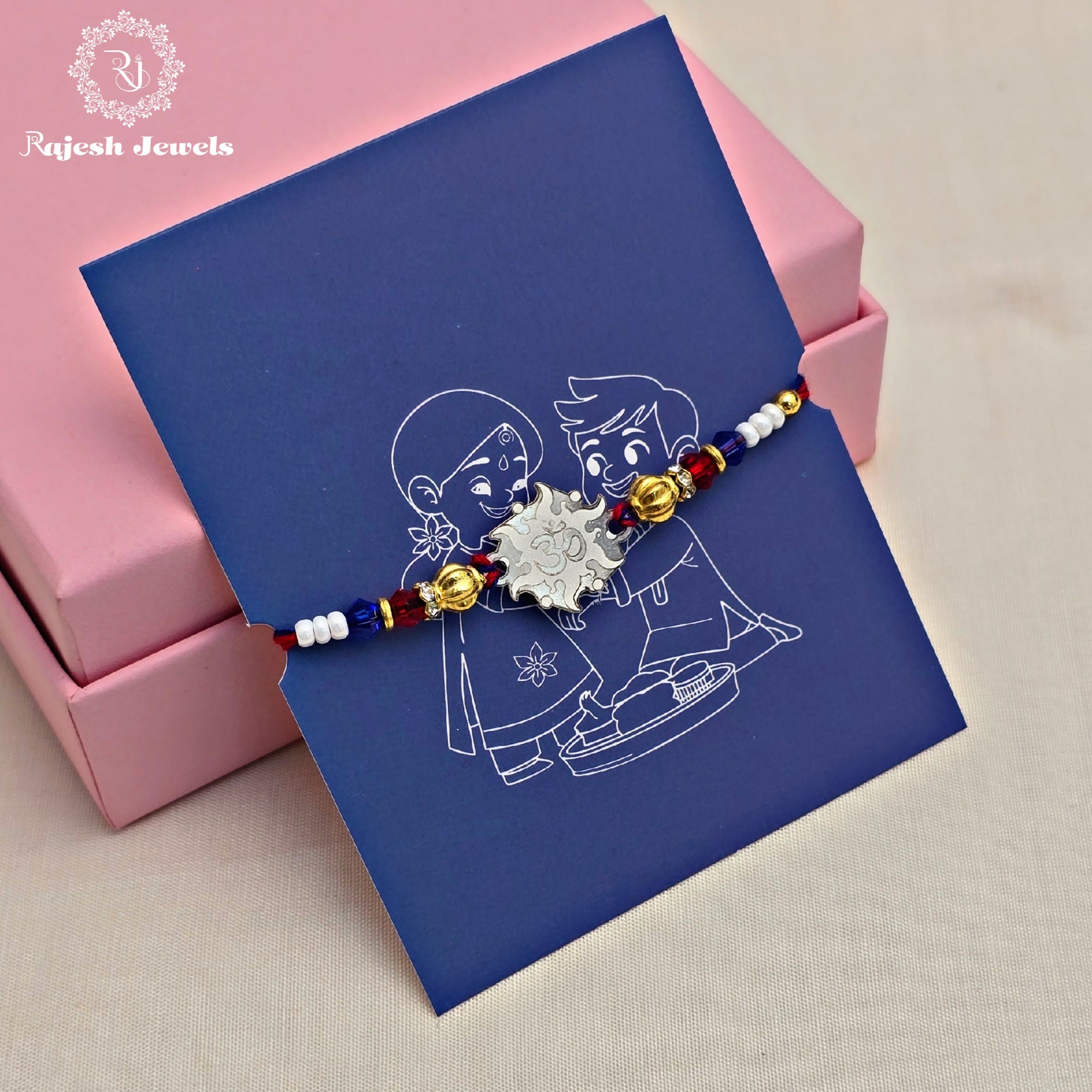 Furious Om Silver Rakhi