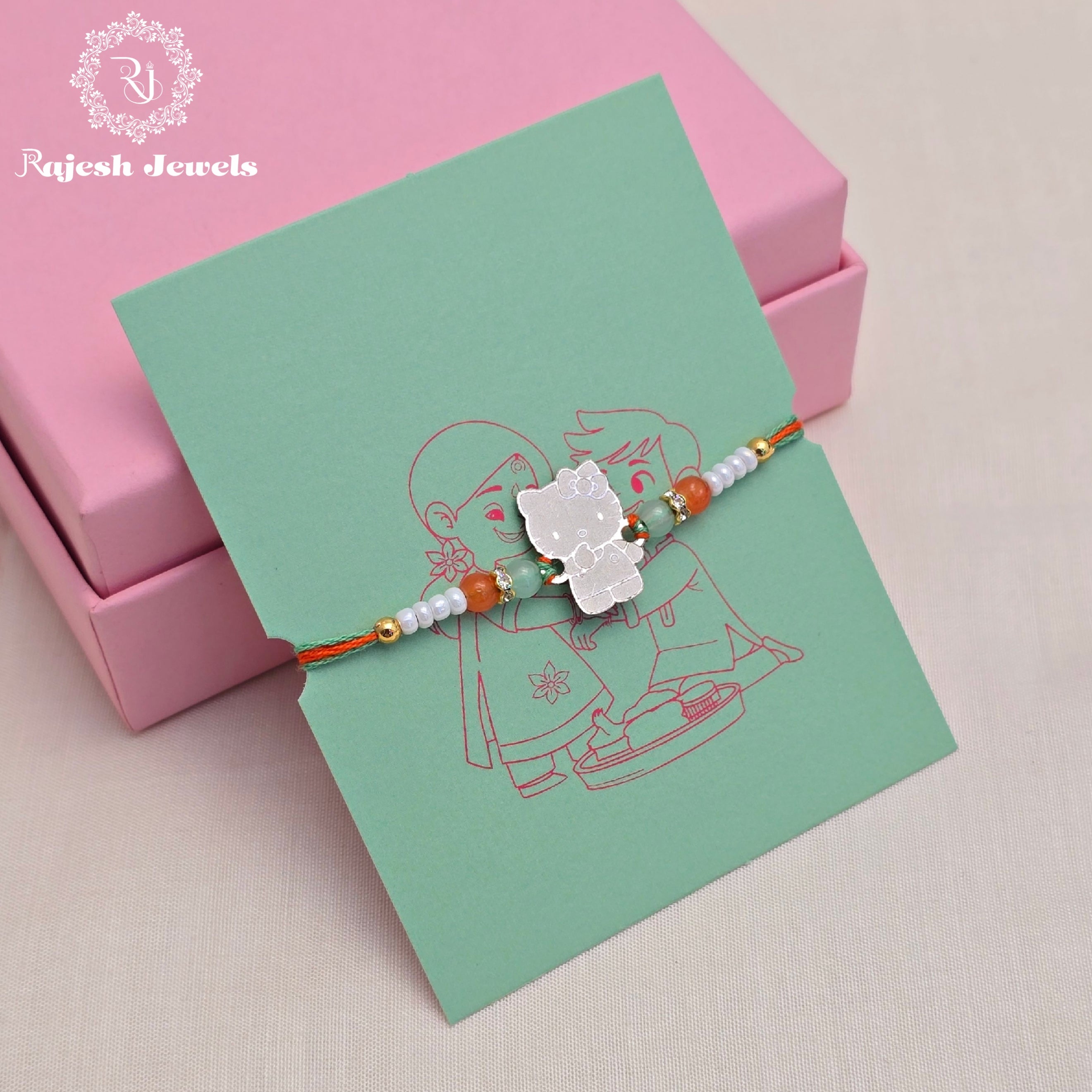 Hello Kitty Silver Rakhi