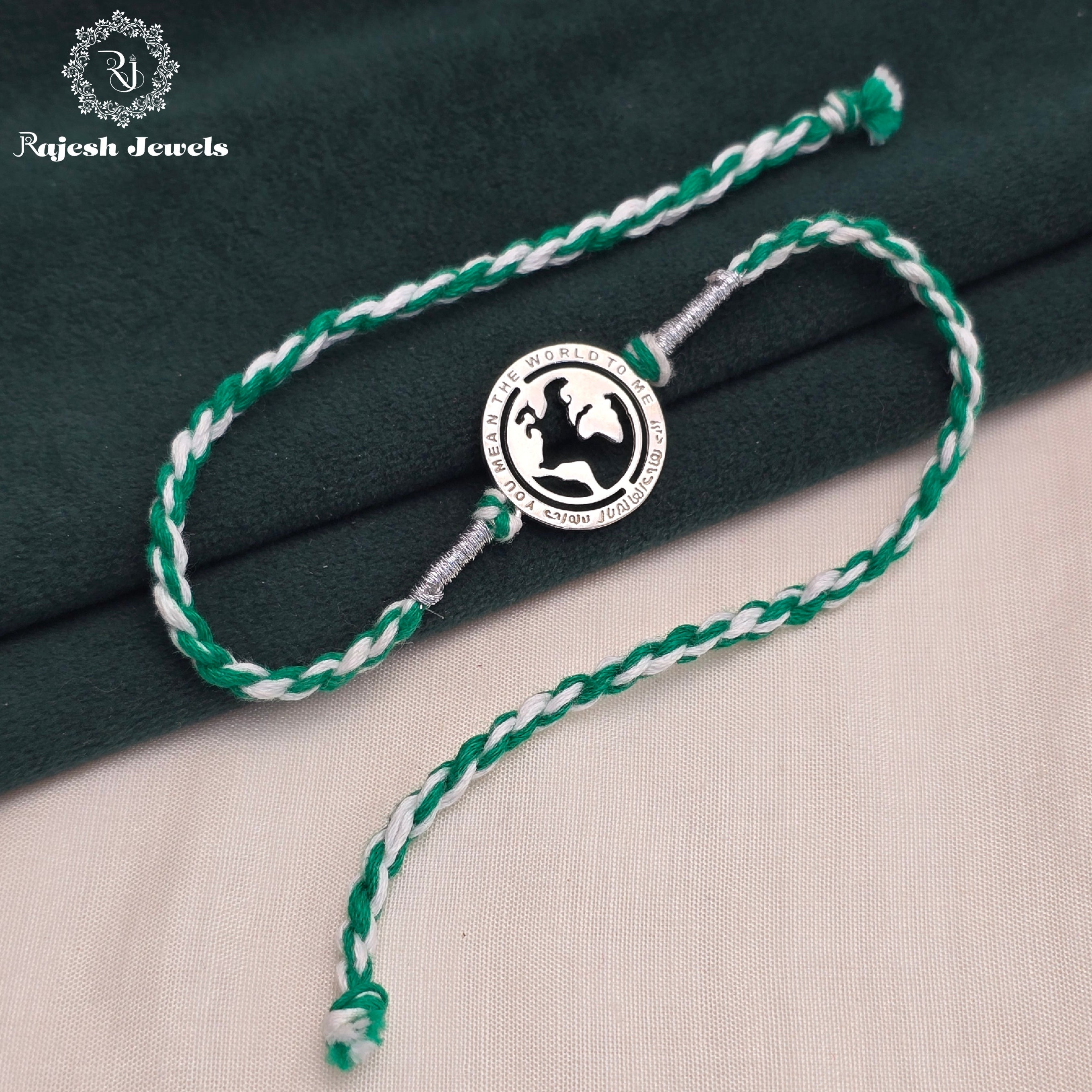 Classy Globe Silver Rakhi
