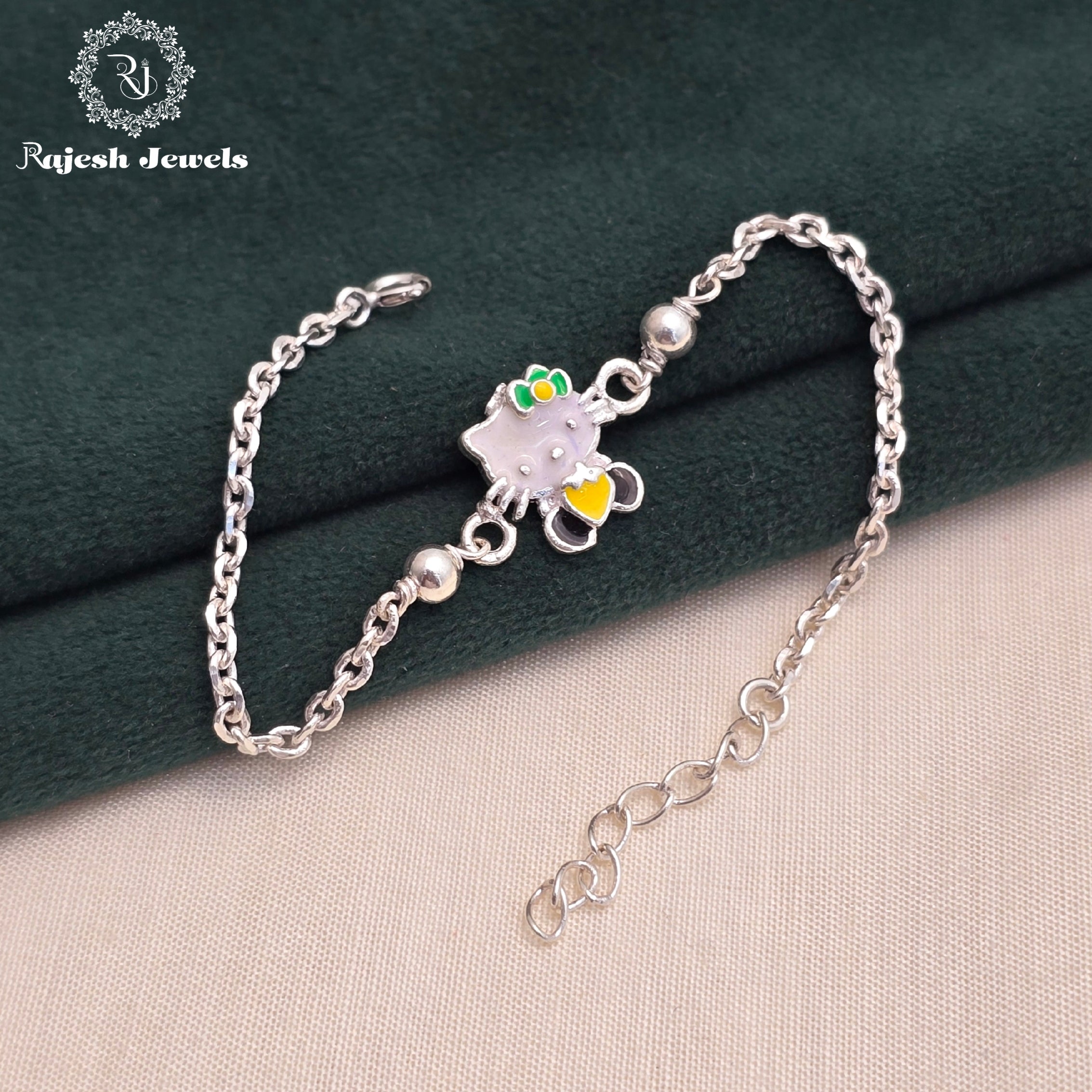 Hello Kitty Kid's Silver Rakhi