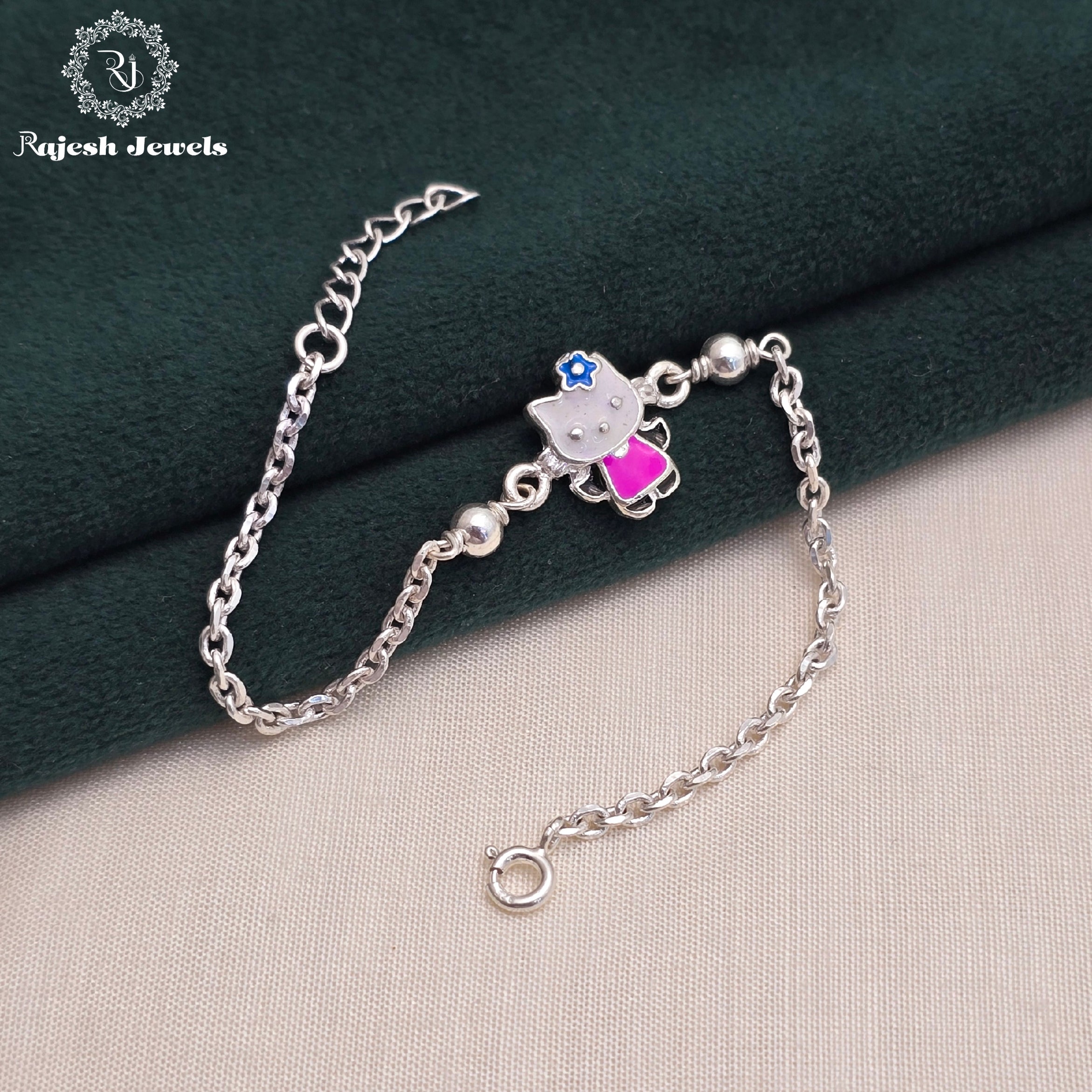 Cute Kid's Silver Rakhi