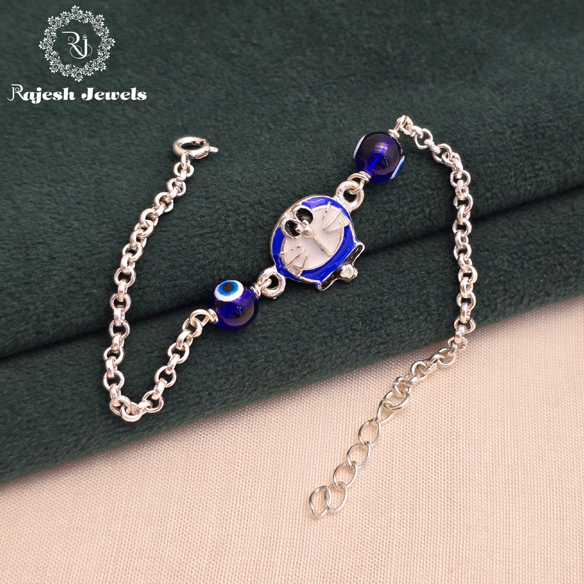 Cute Doraemon Kid's Silver Rakhi