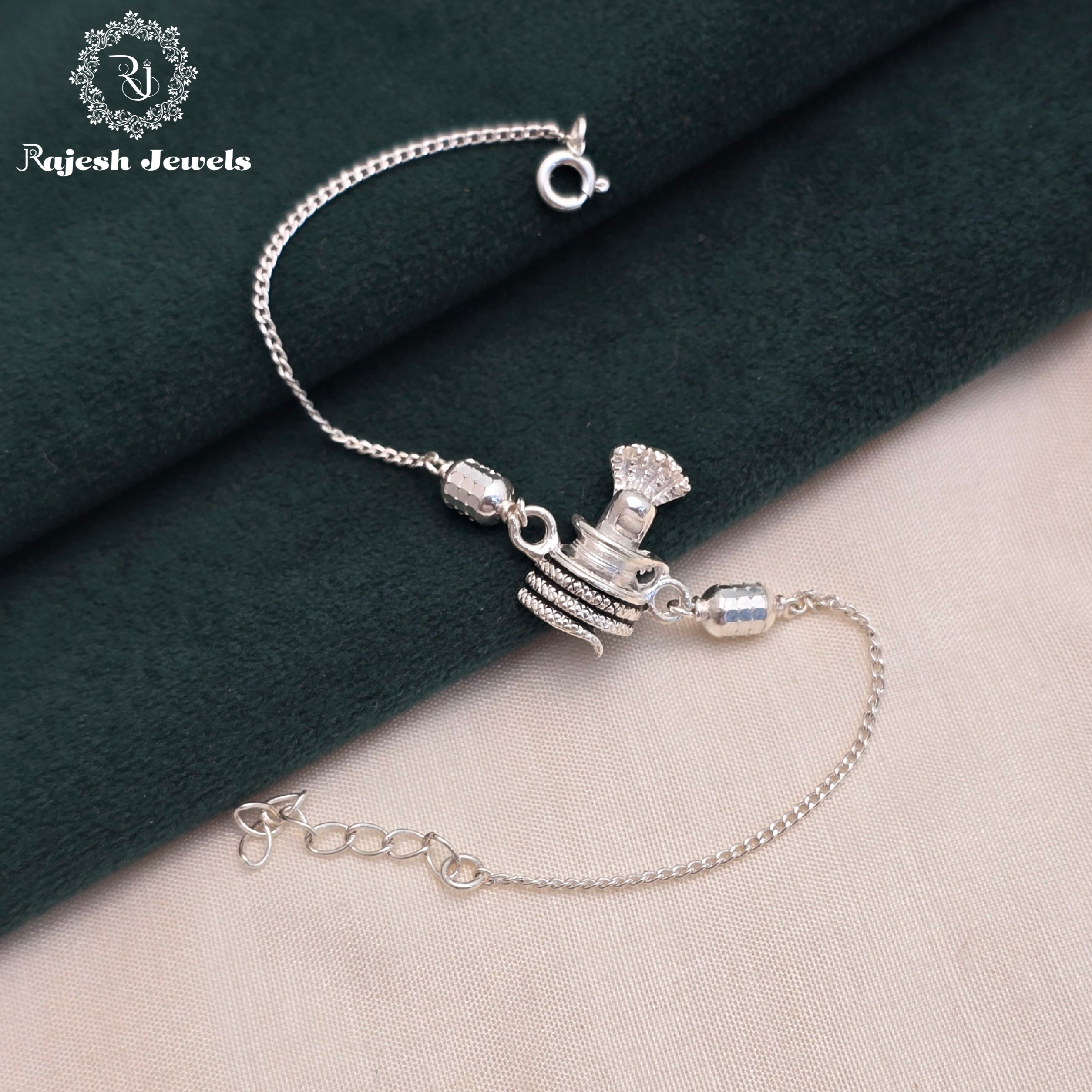 Shivaling Silver Rakhi
