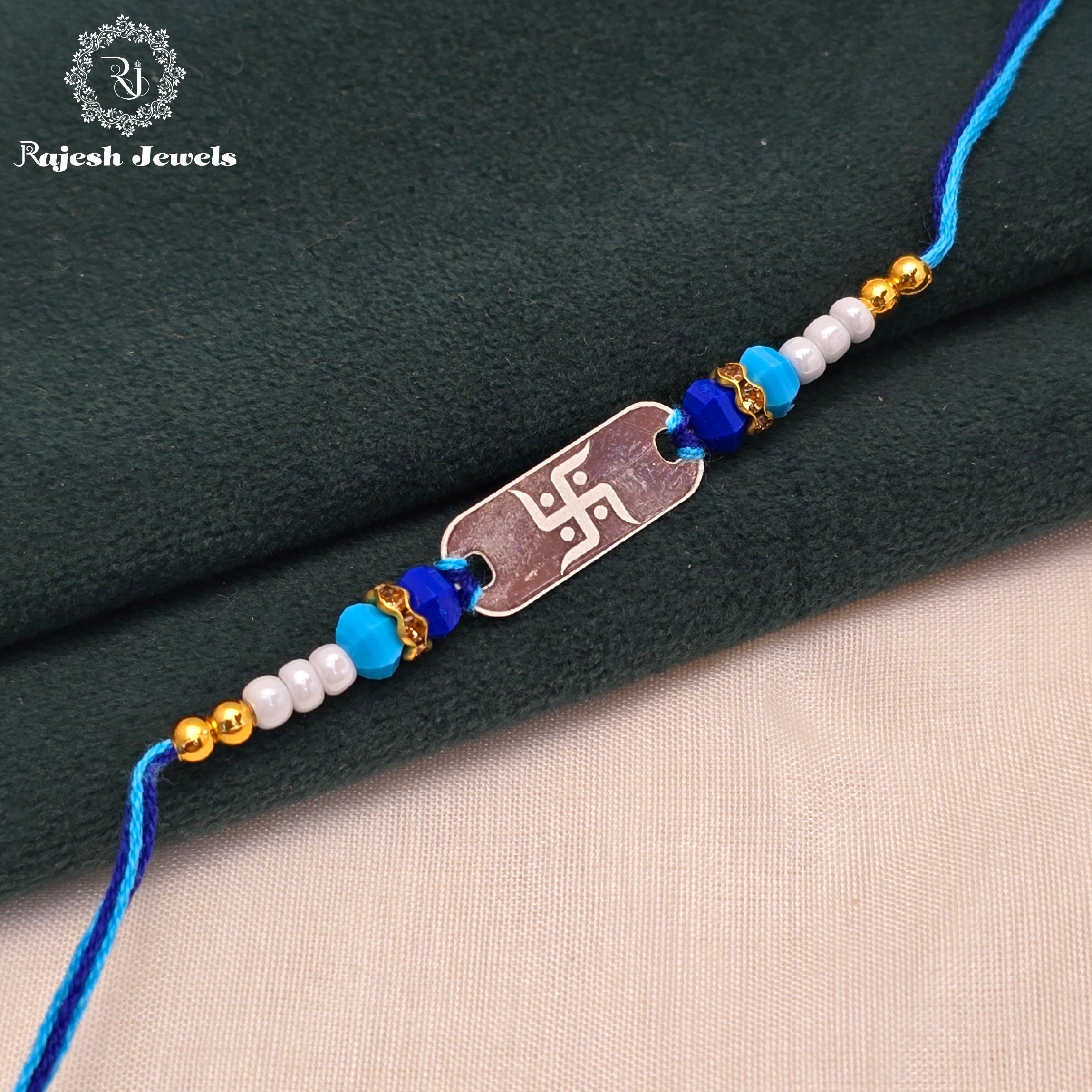 Swastik Silver Rakhi