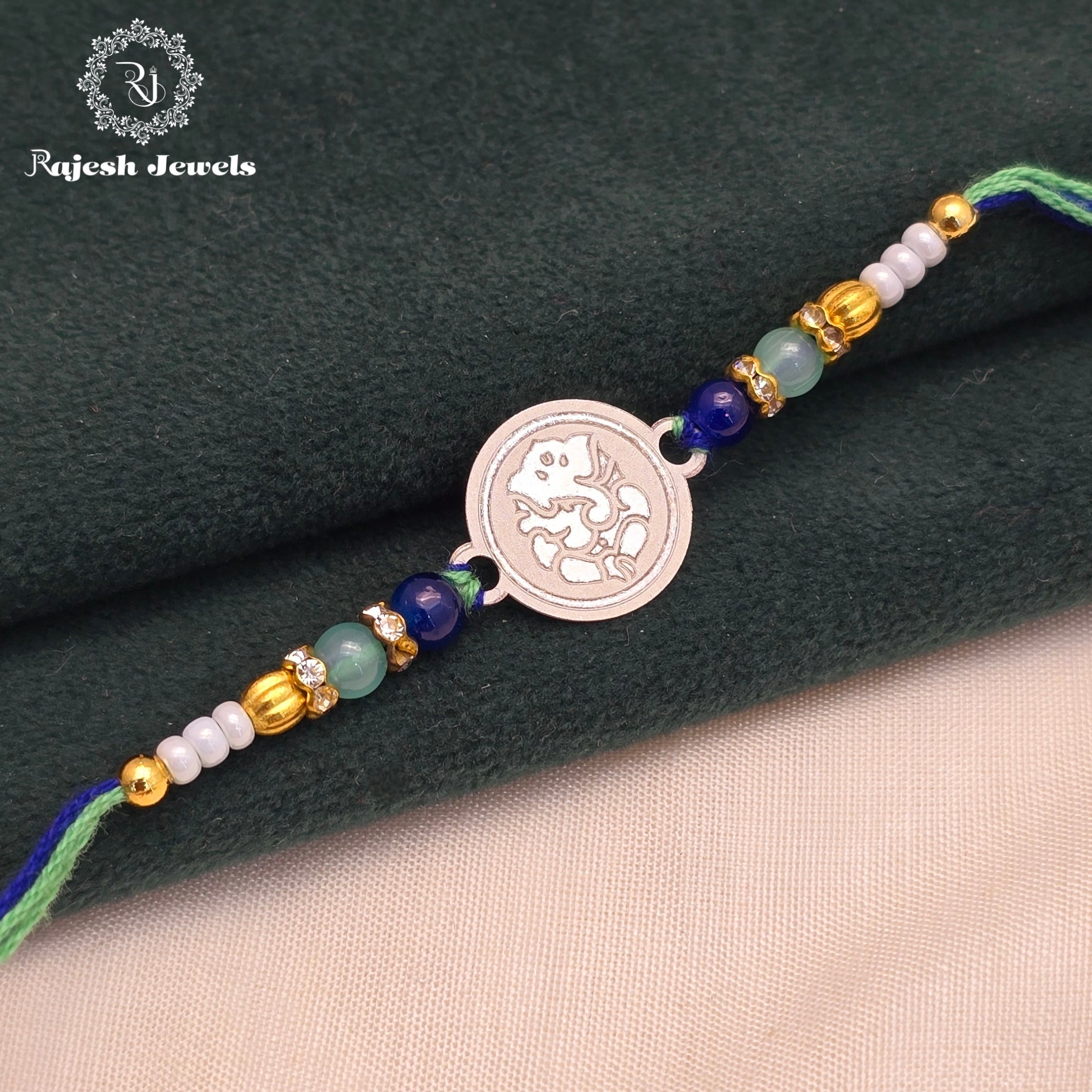 Ganesha Silver Rakhi