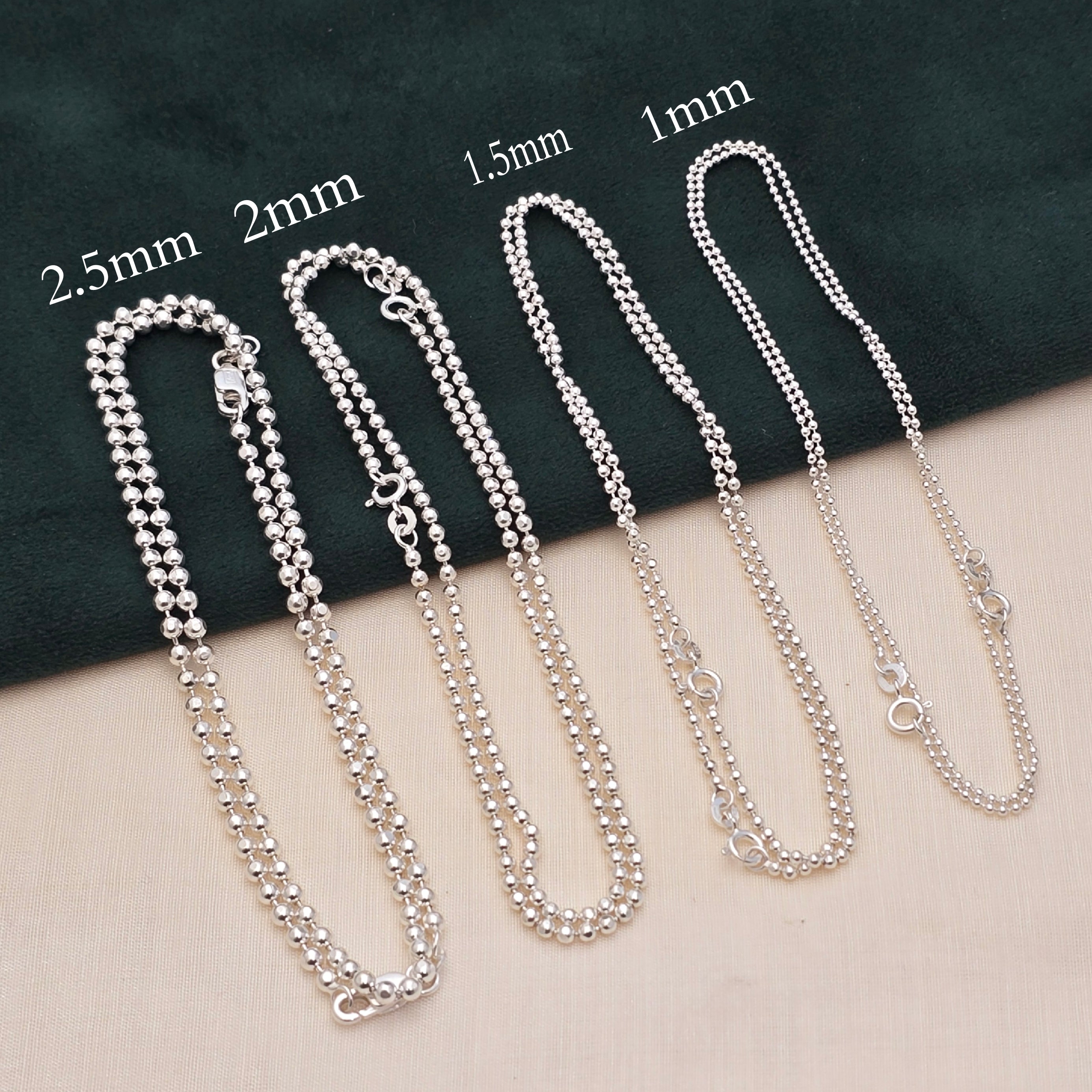 Classic Ball Anklet 2.5mm