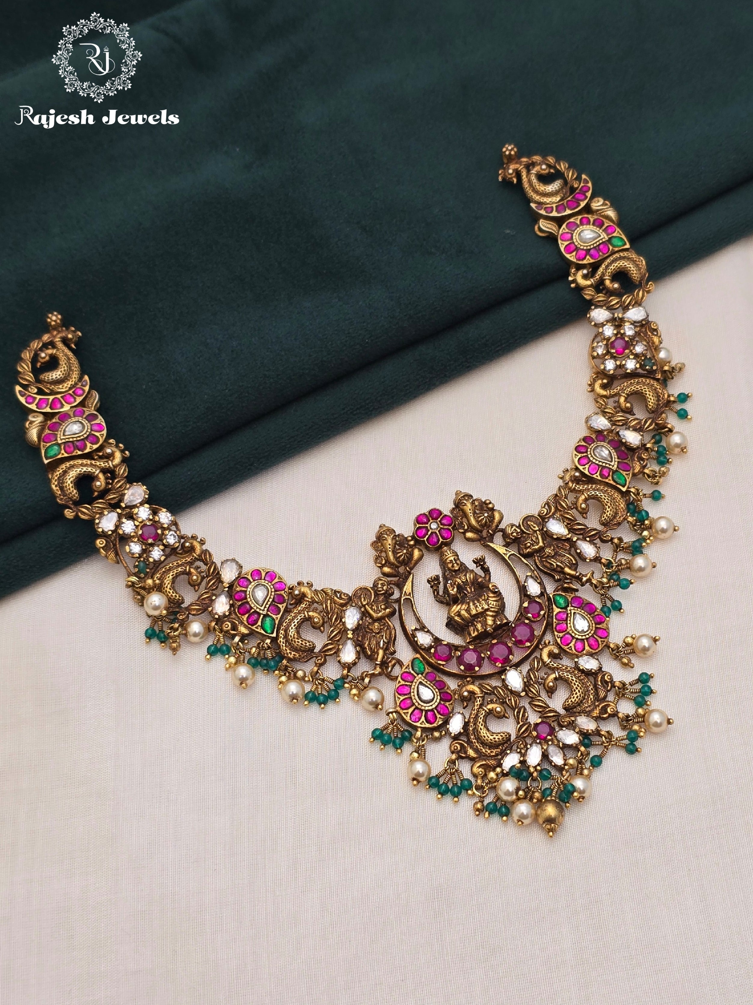 Artistic 3D Kundan Necklace