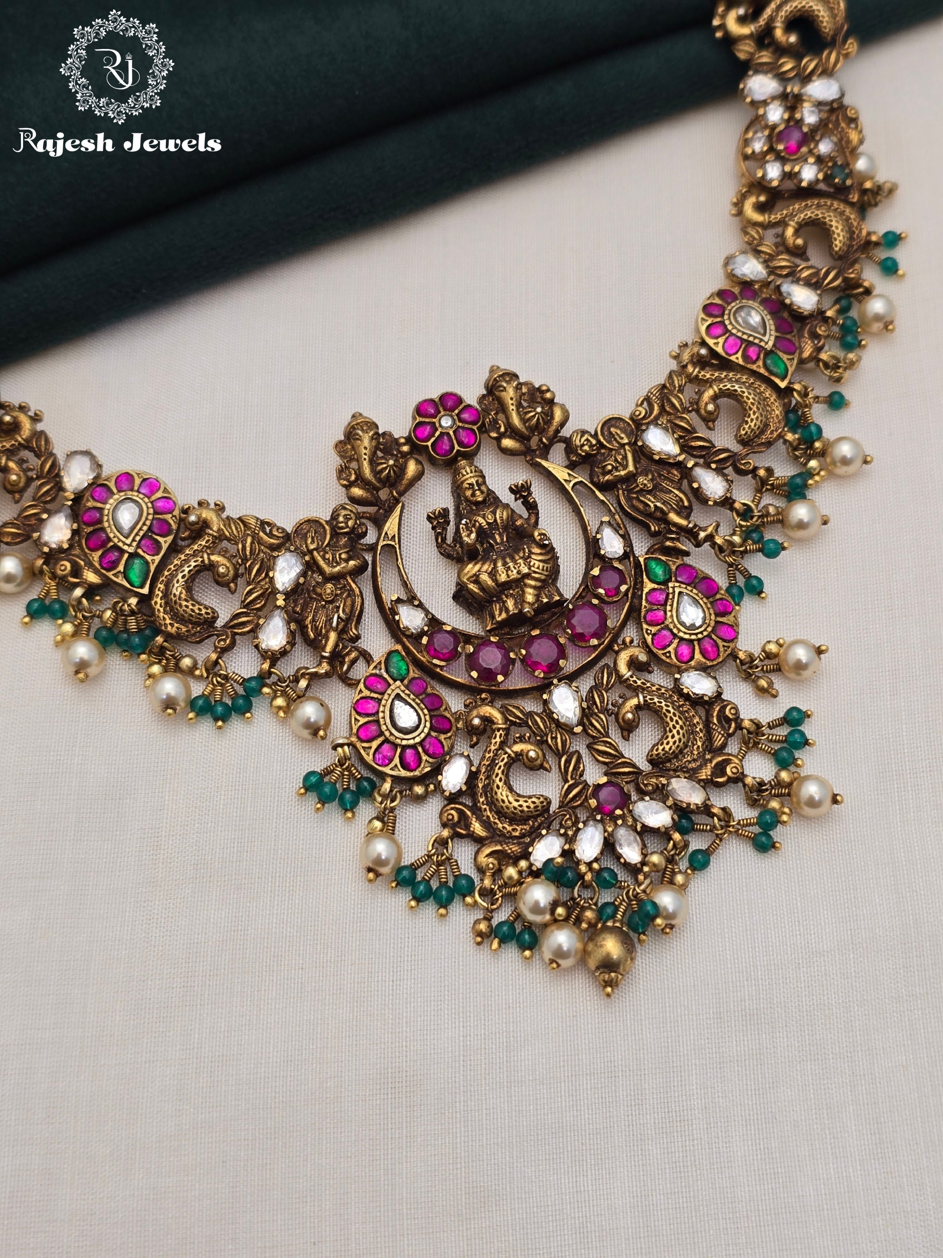 Artistic 3D Kundan Necklace