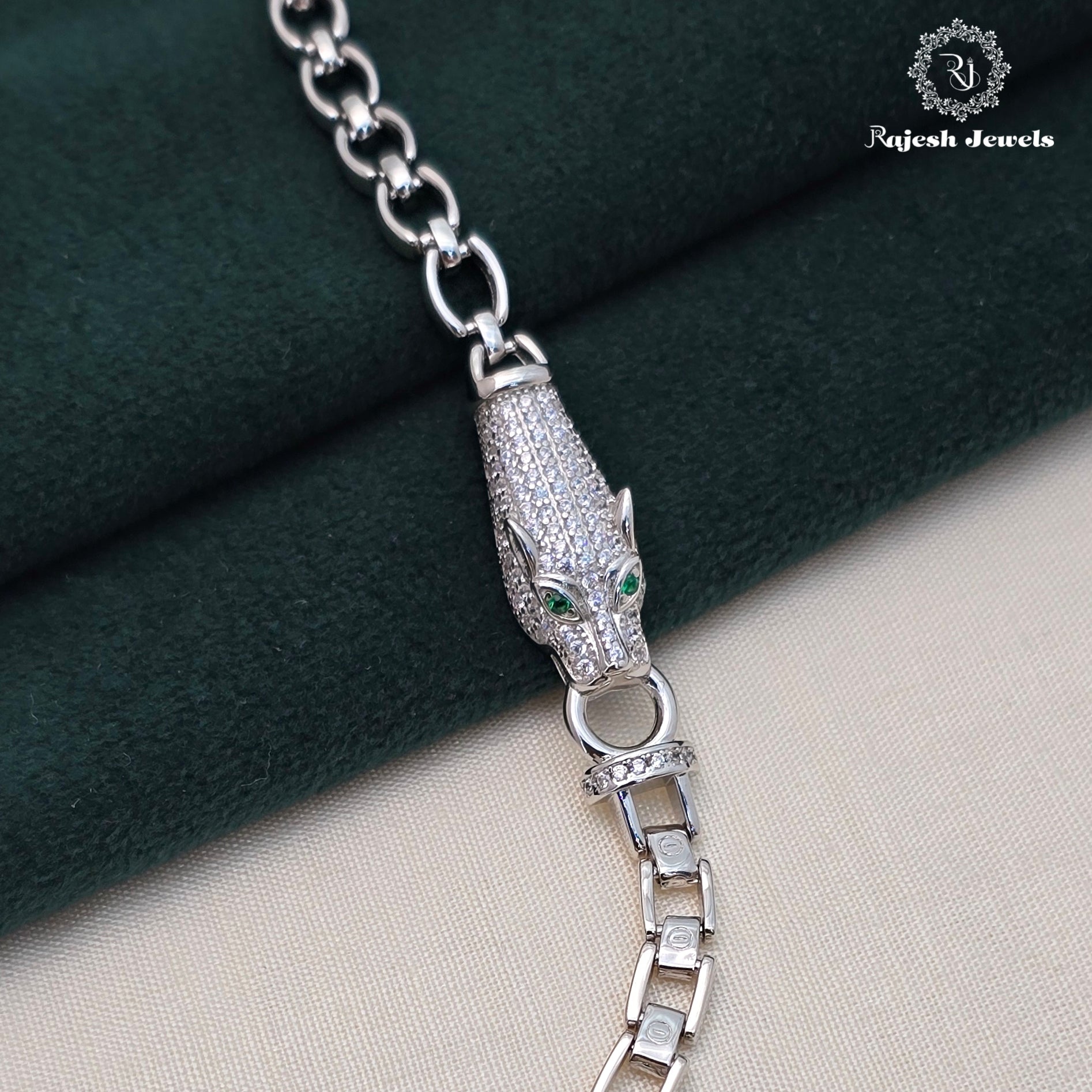 Stylish Cz Jaguar Bracelet
