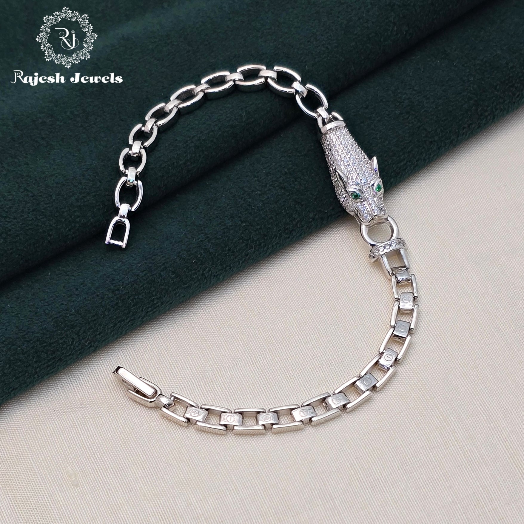 Stylish Cz Jaguar Bracelet