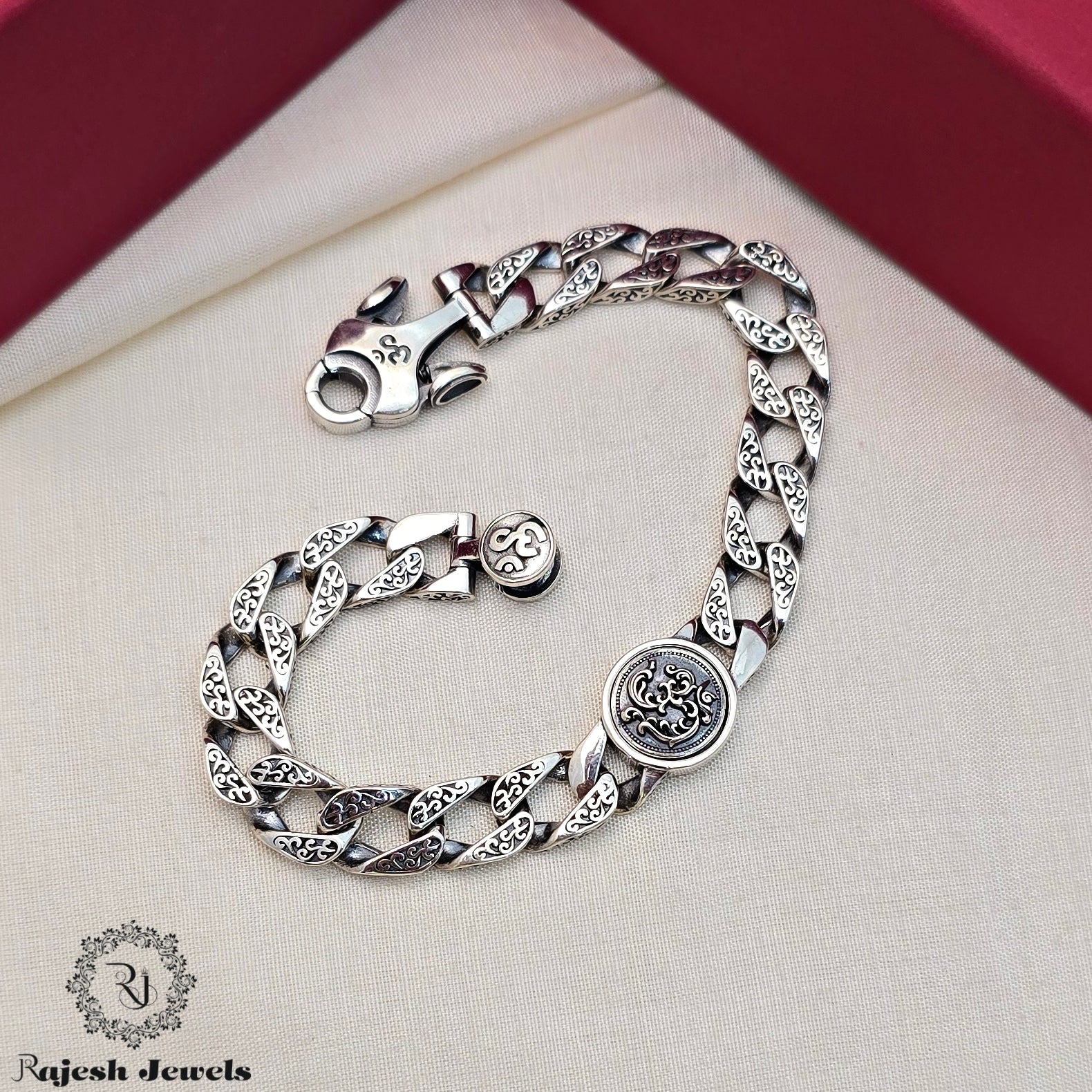 Spinning Om Men's Bracelet