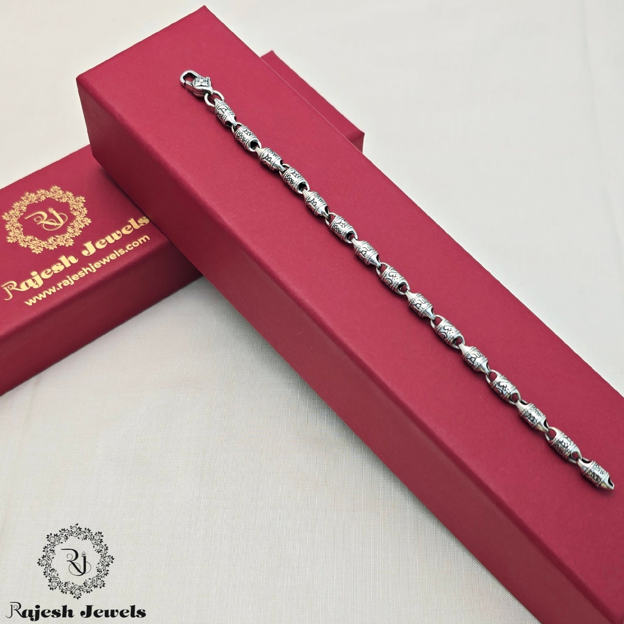 Luxurious Oxidised Men's Bracelet