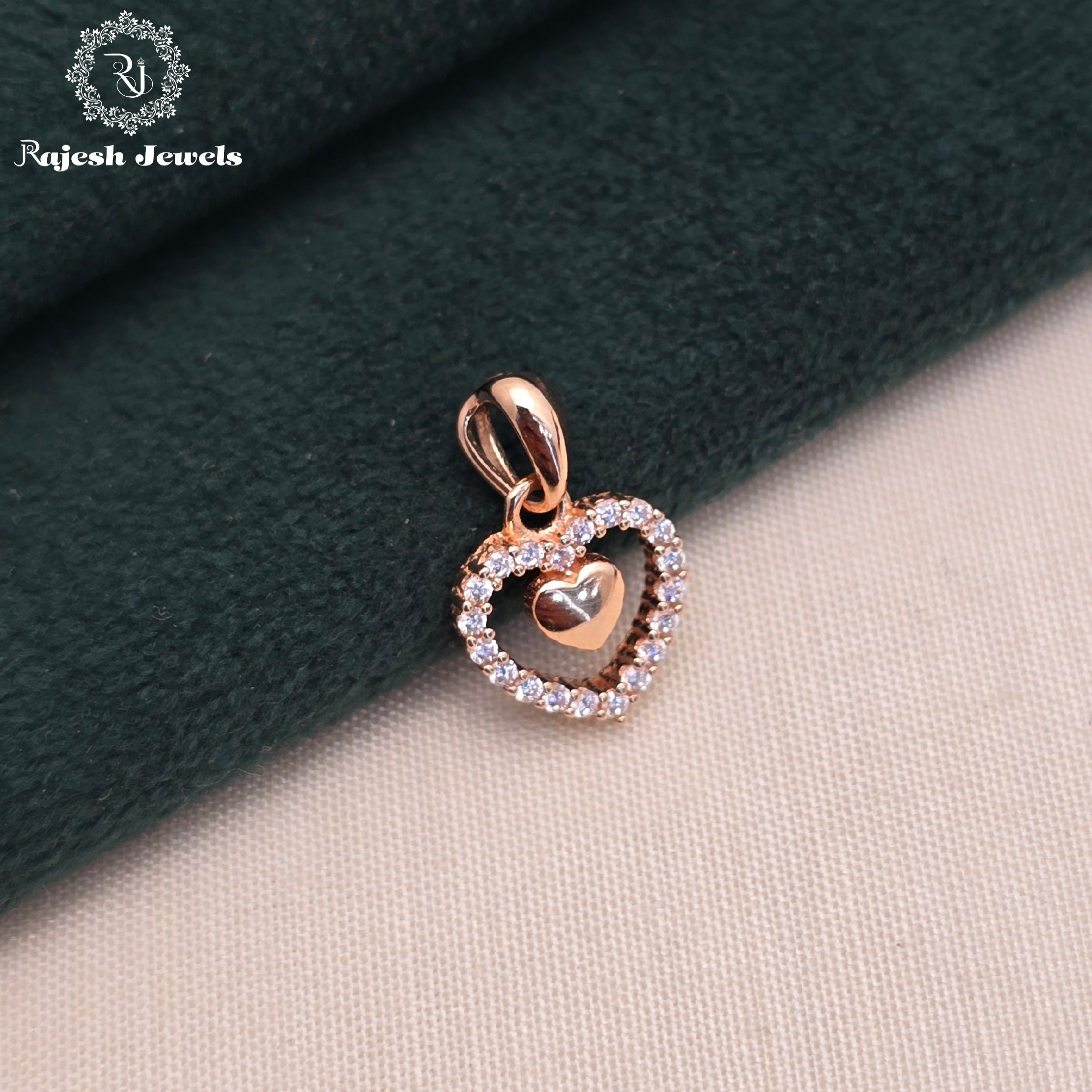 Fabulous Minimalistic Cz Rosegold Pendant