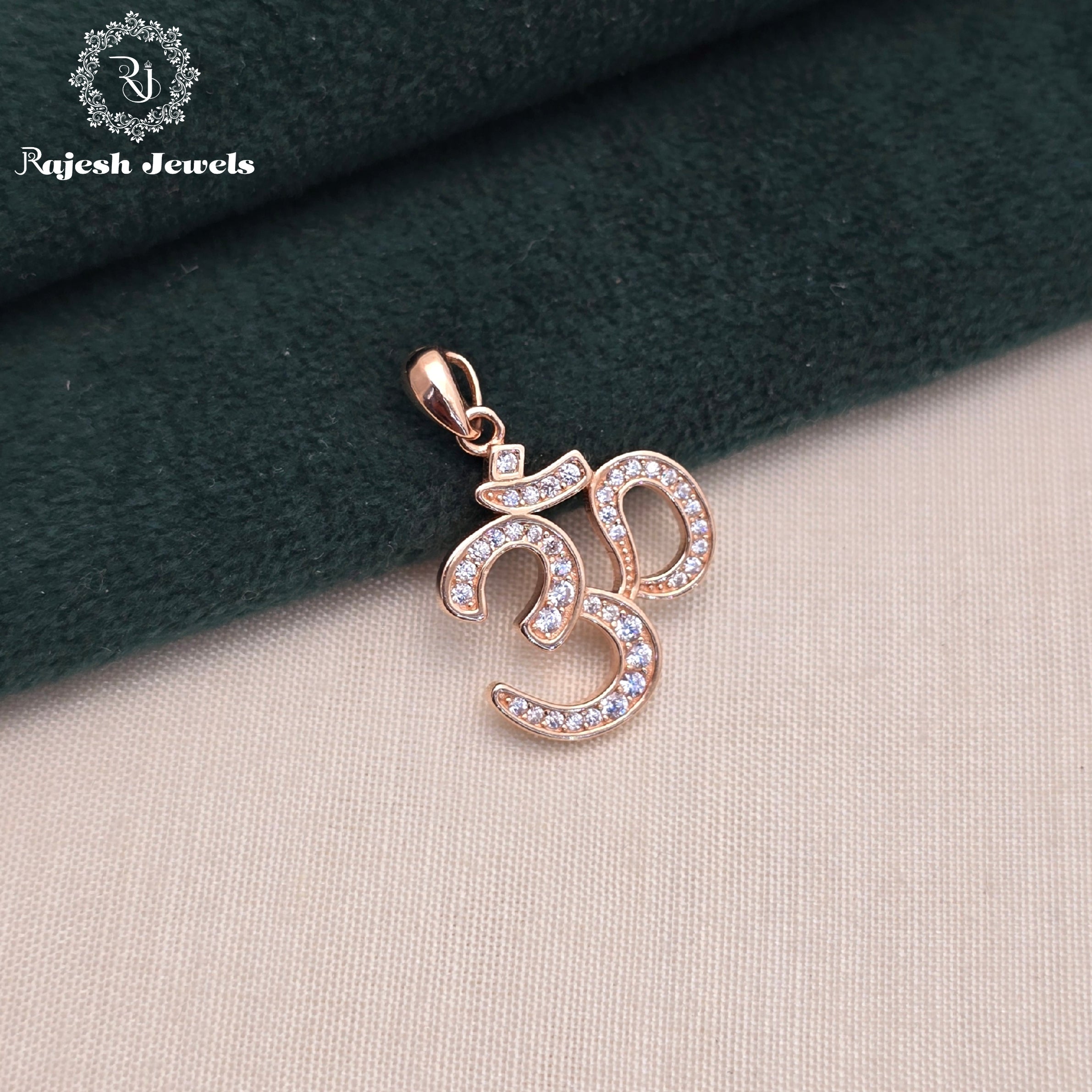 Radiant Om Rosegold Pendant