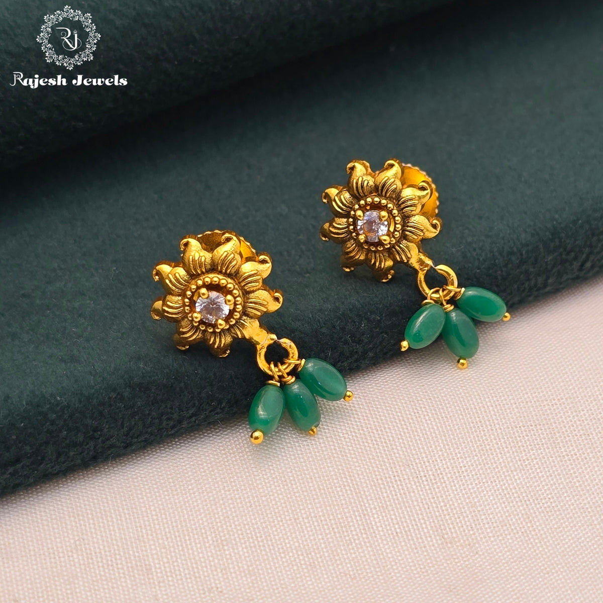 Furious Green Drop Earrings