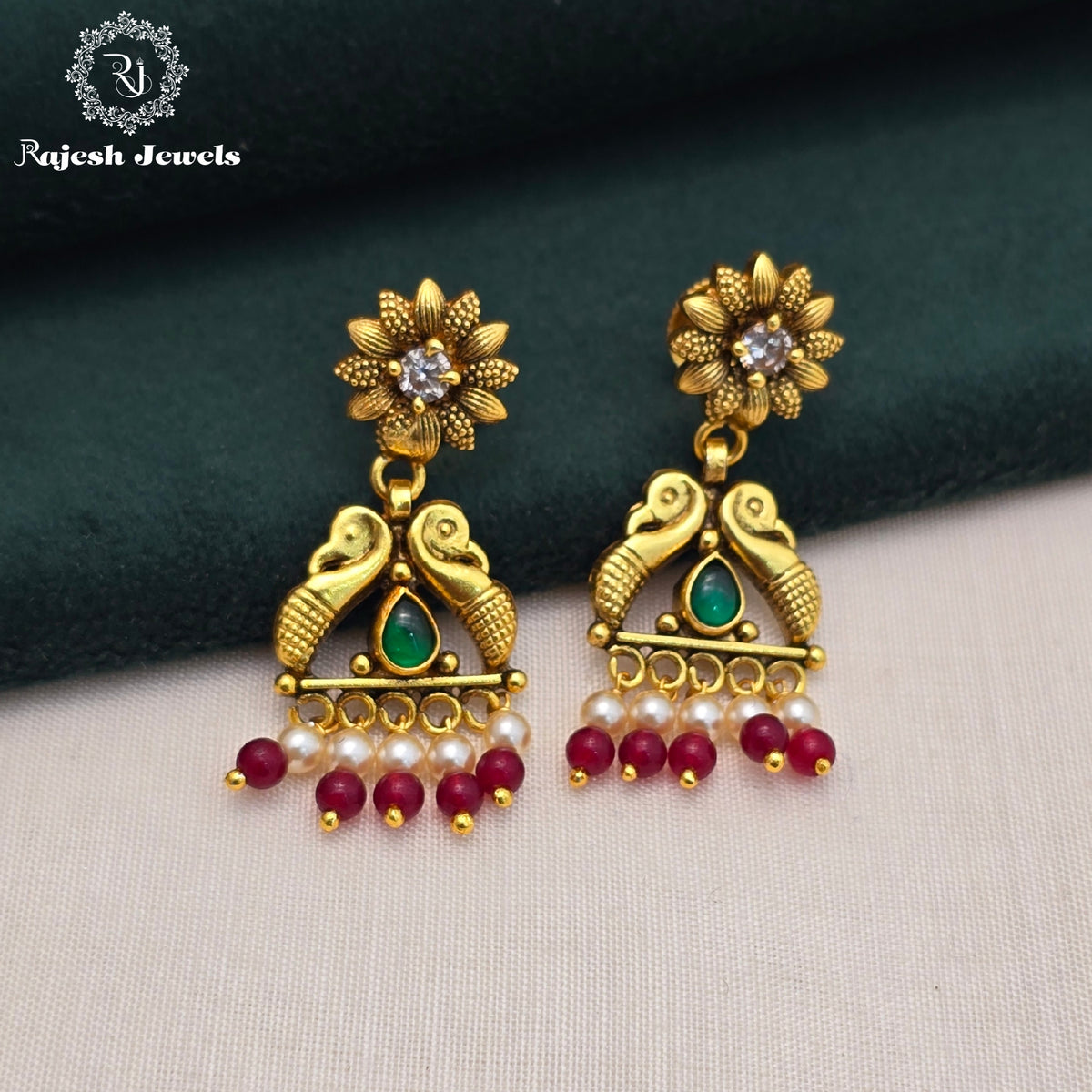 Traditional Gold Plated Earrings