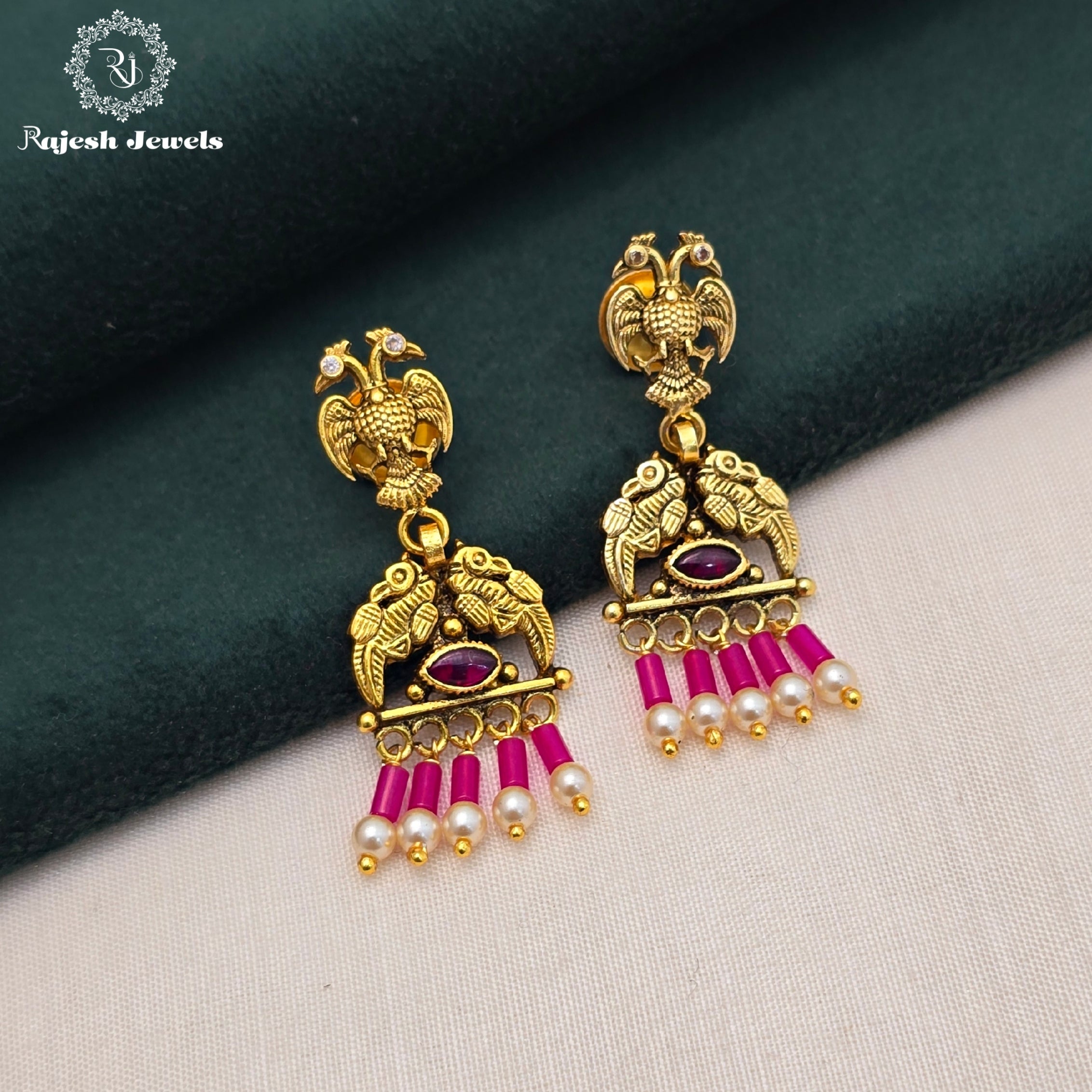 Gandaberunda Hanging Earrings