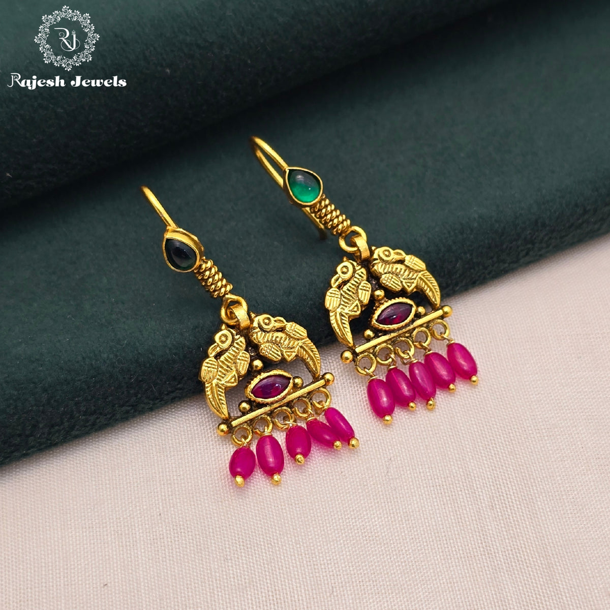 Elegant Gold Plated Hanging Earrings