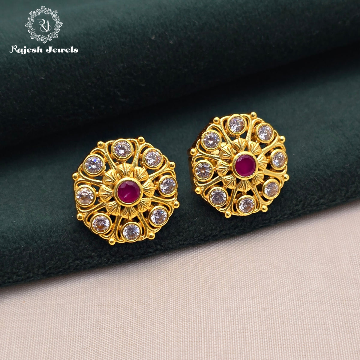 Classic Cz Stud Earrings