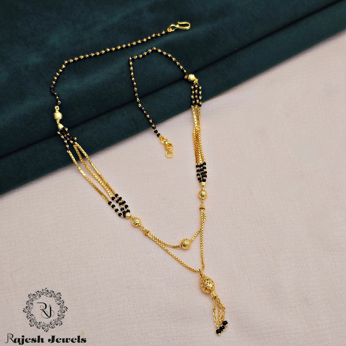 Dual Line Blackbead Mangalsutra