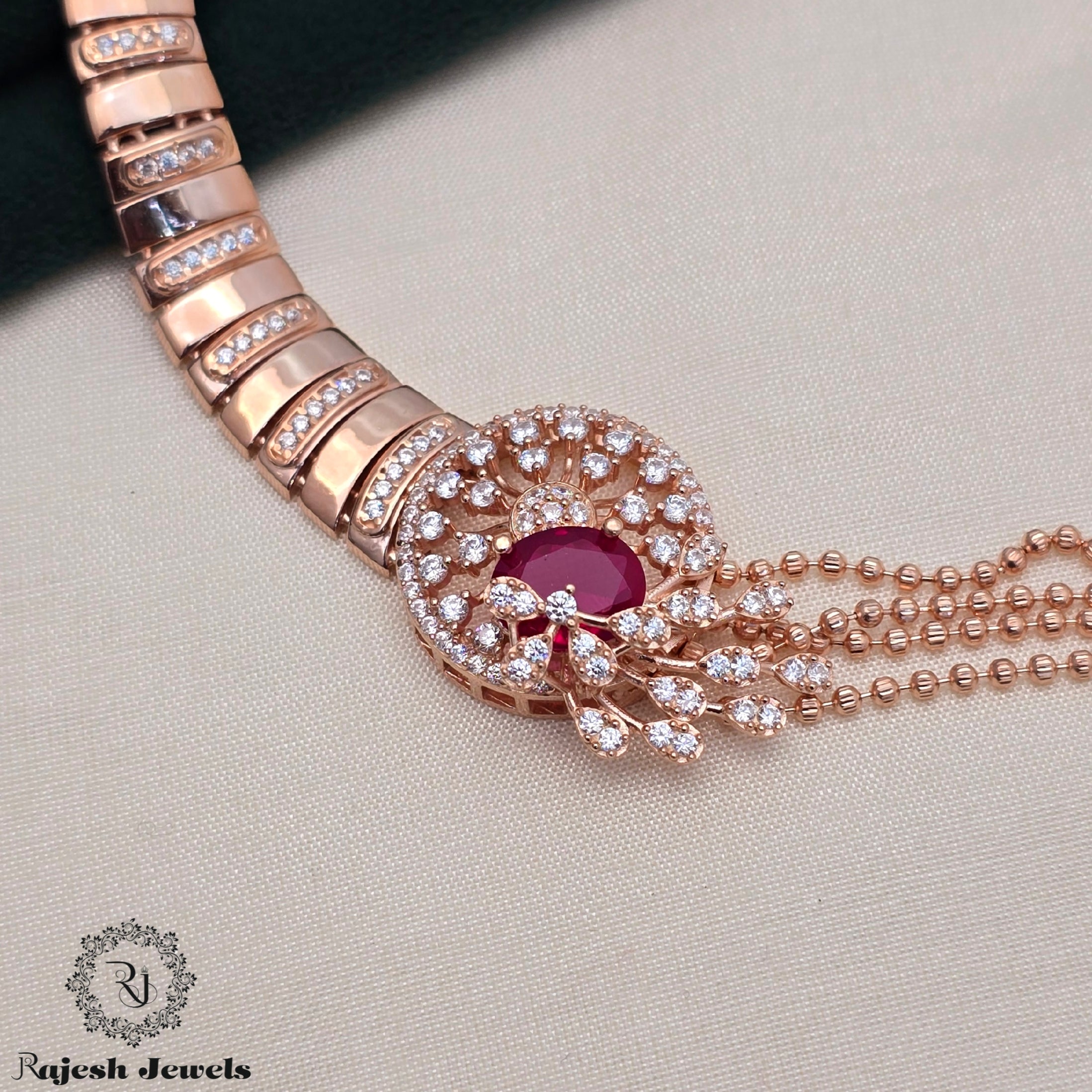 Ravishing Red 18K Lab Grown Stone Bracelet