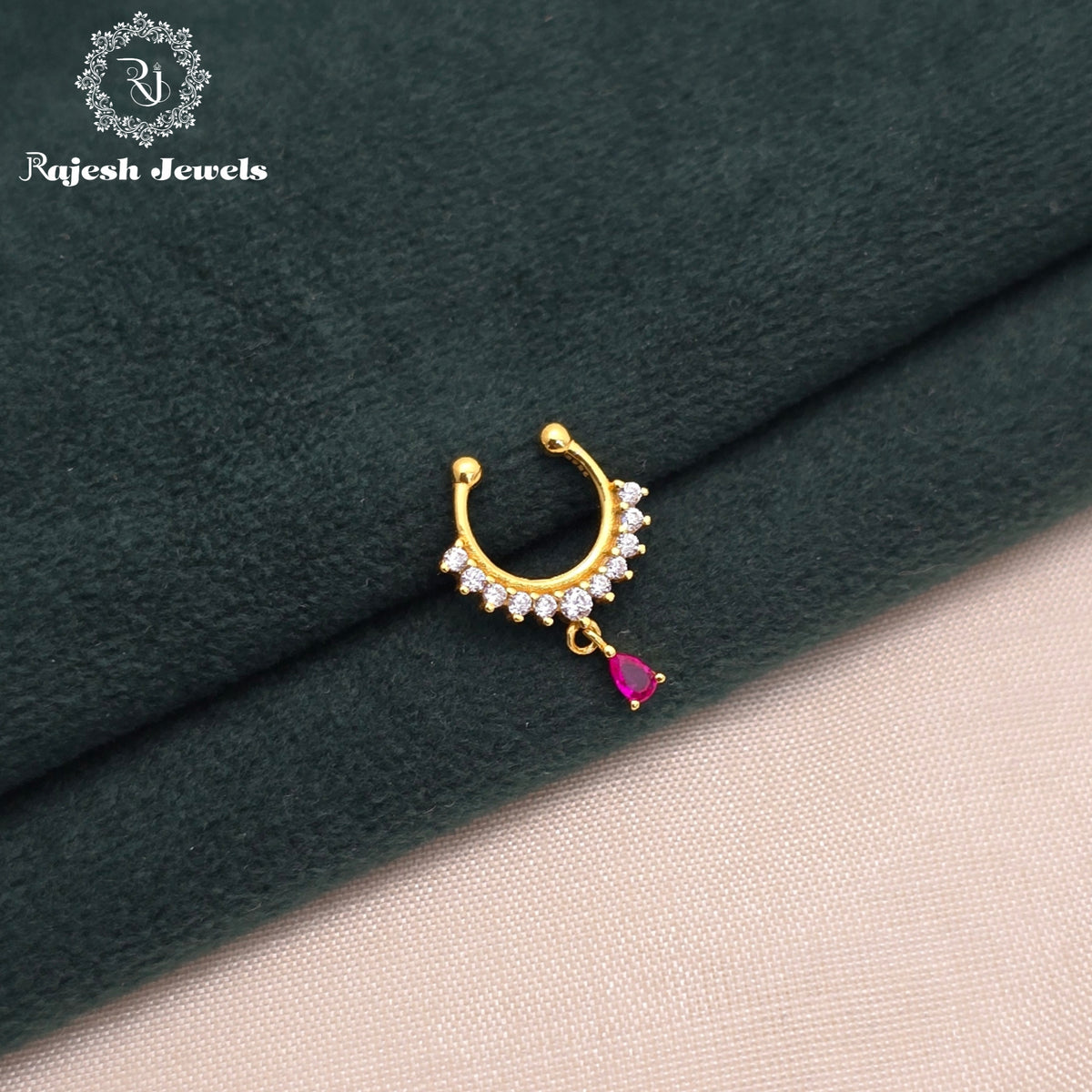 Authentic Cz Septum Nose Pin