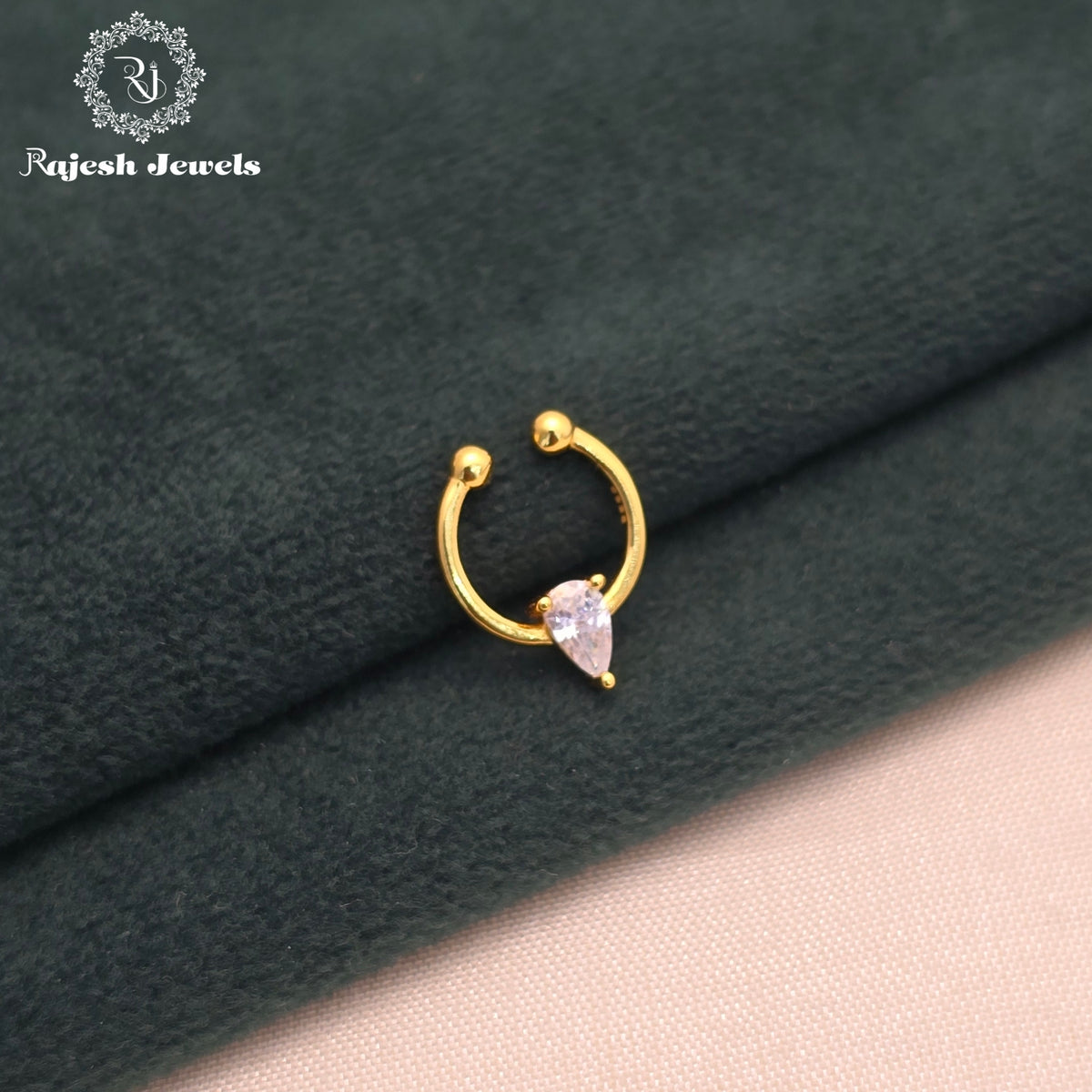 Elegant Cz Septum Nose Pin